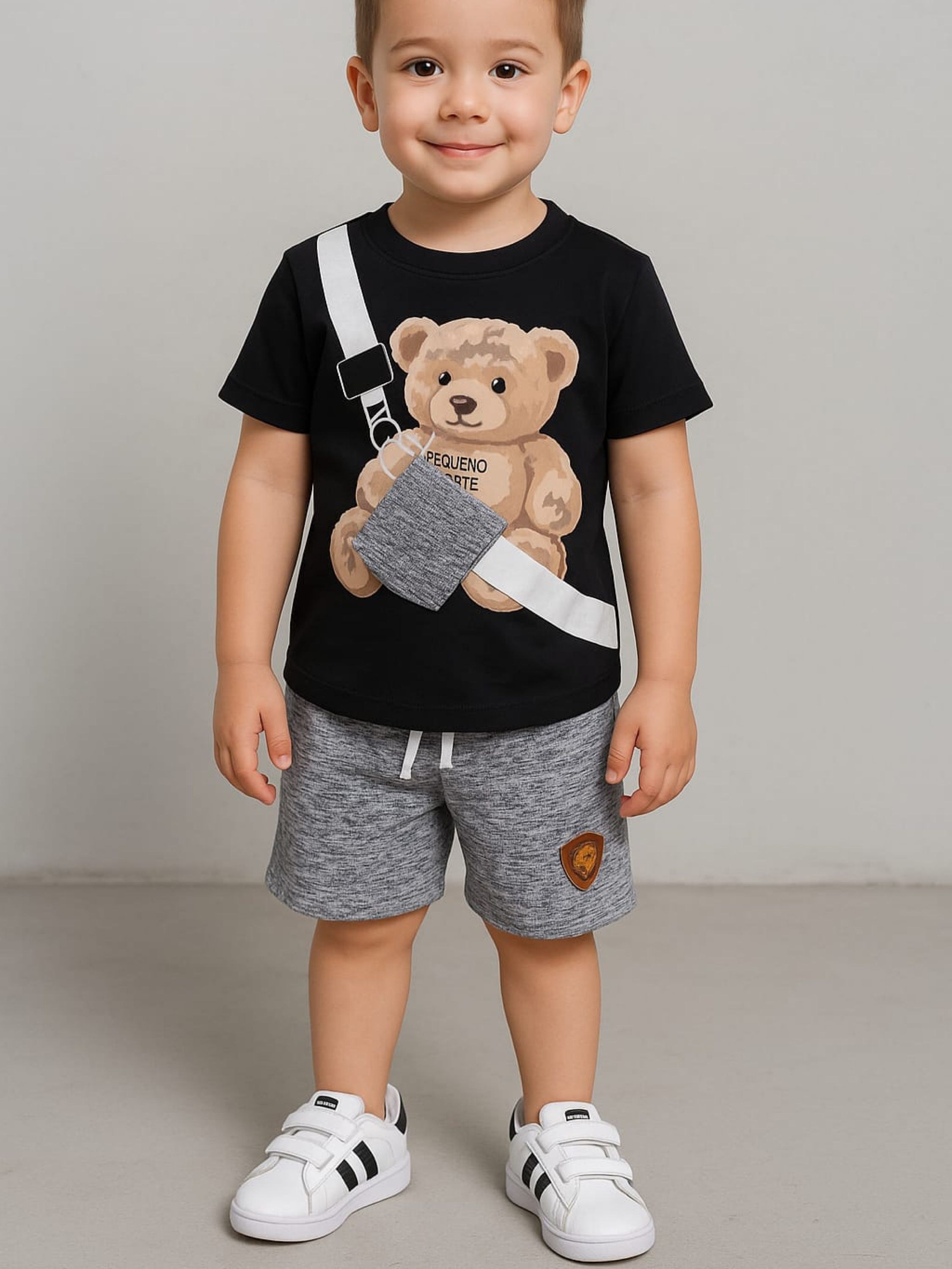 Conjunto urso pochete infantil