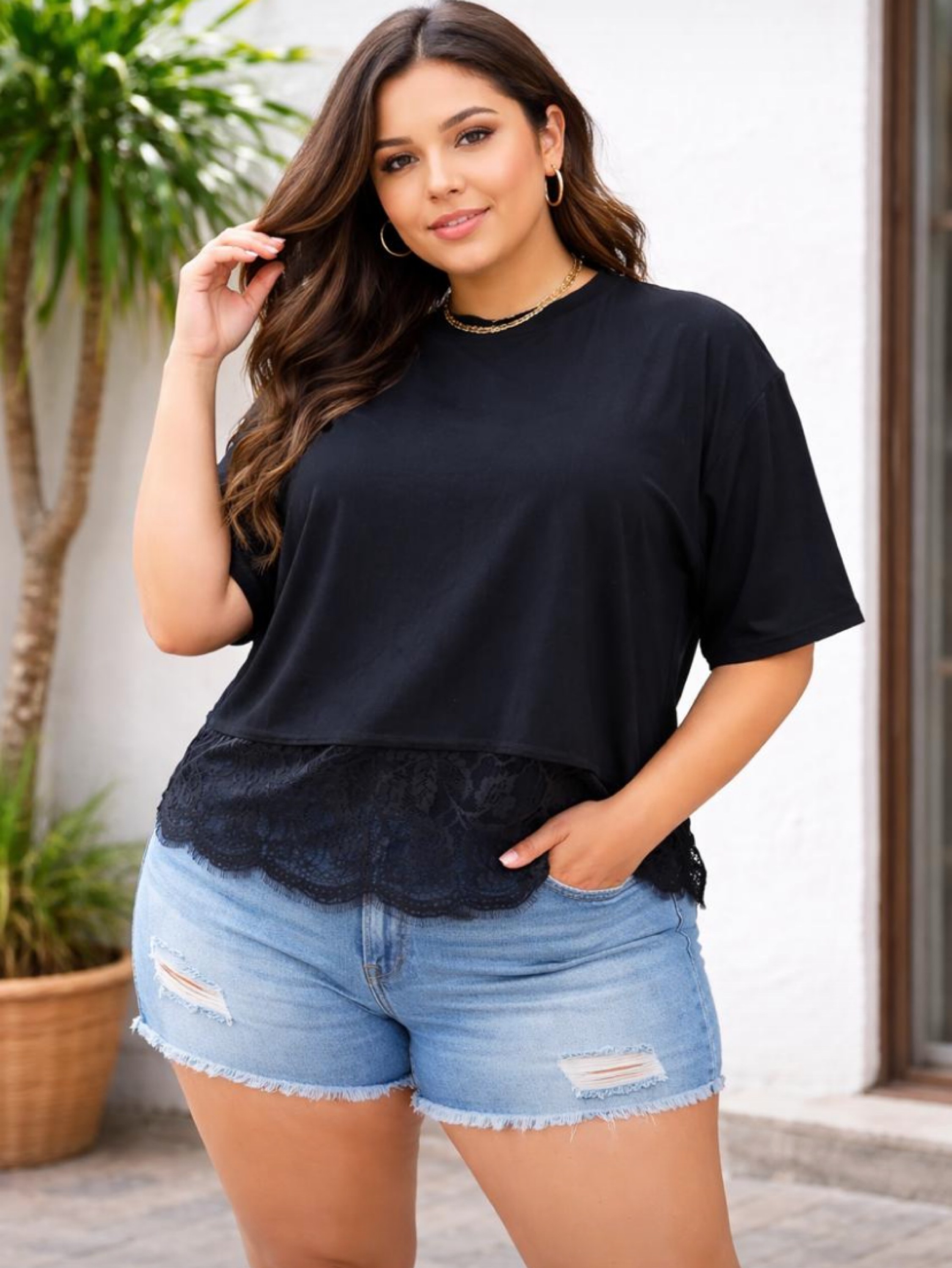 Blusa Renata básica Plus size