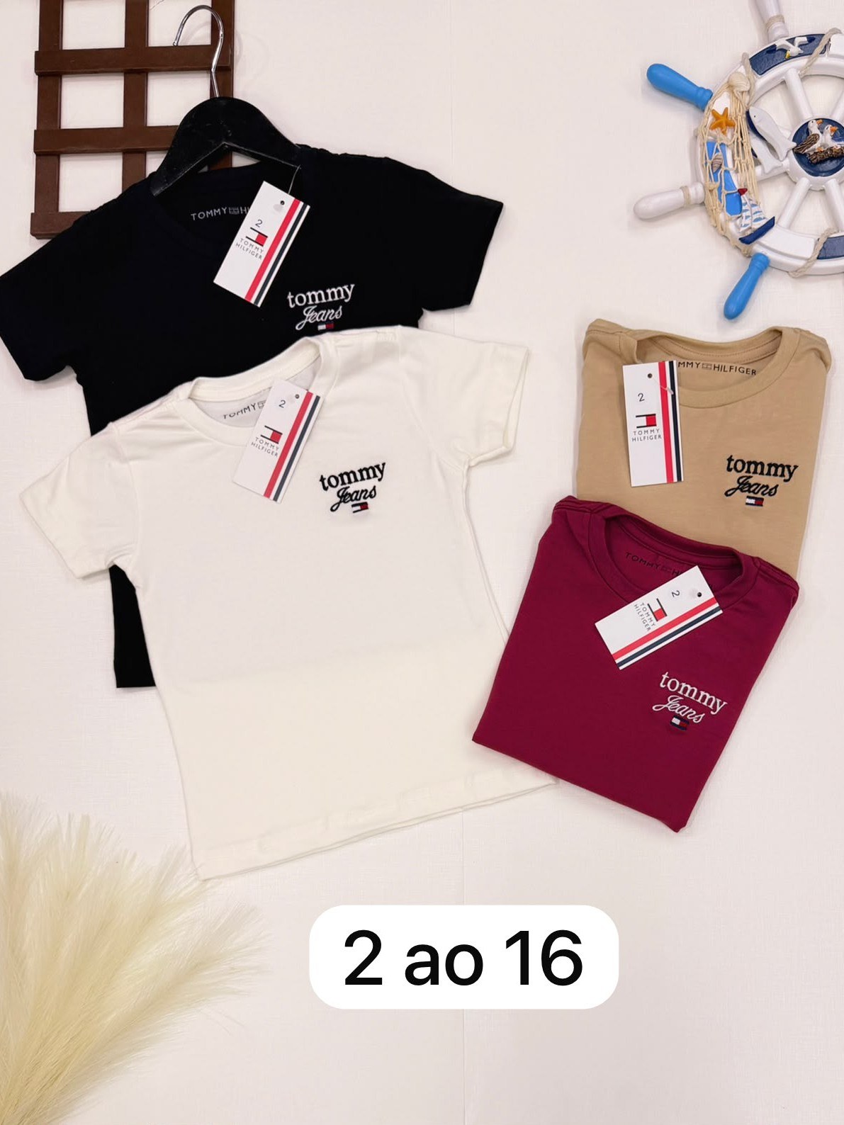 Camiseta Tommy infantil) juvenil