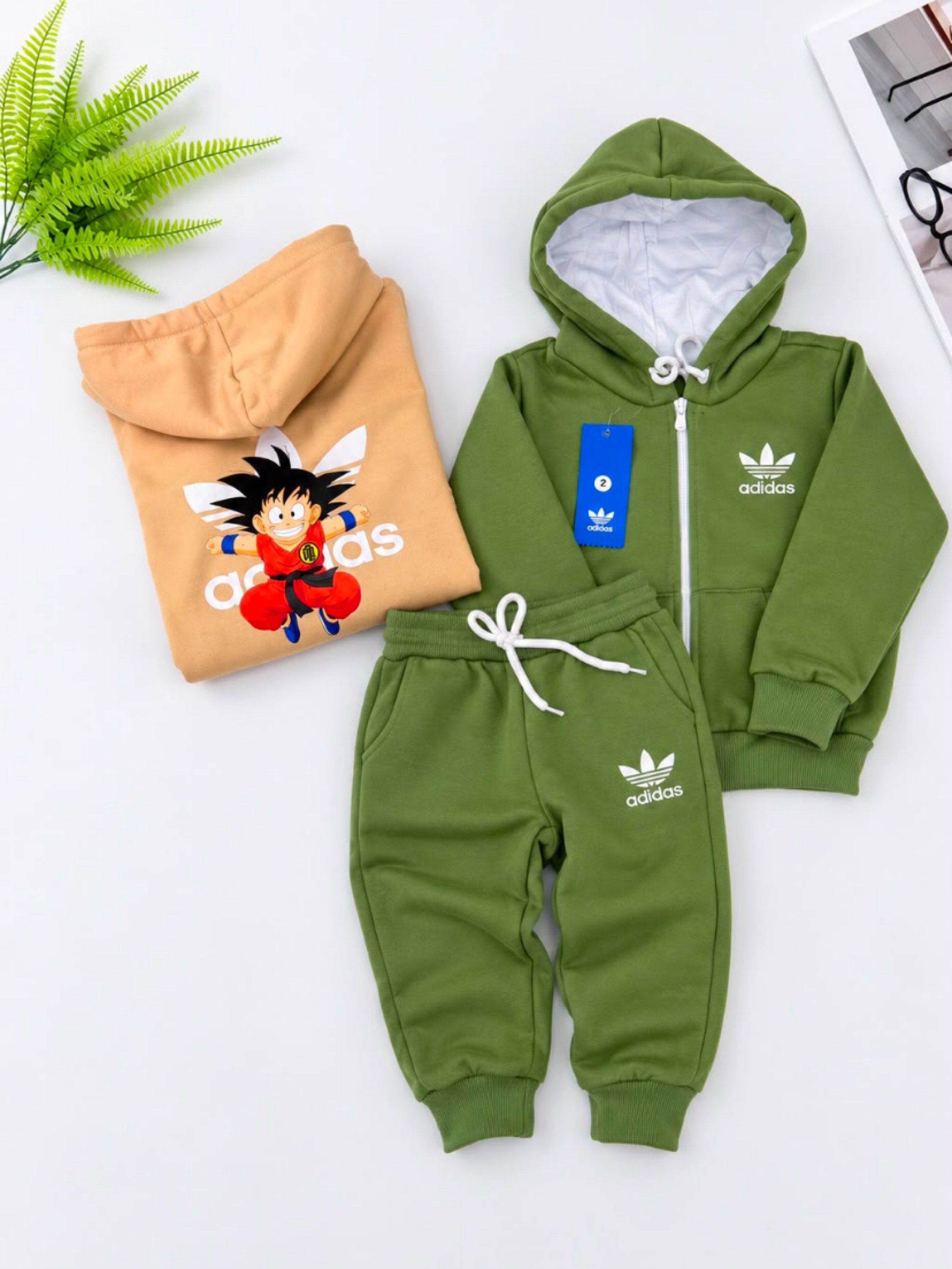Conjunto de moletom adidas flanelado infantil /juvenil