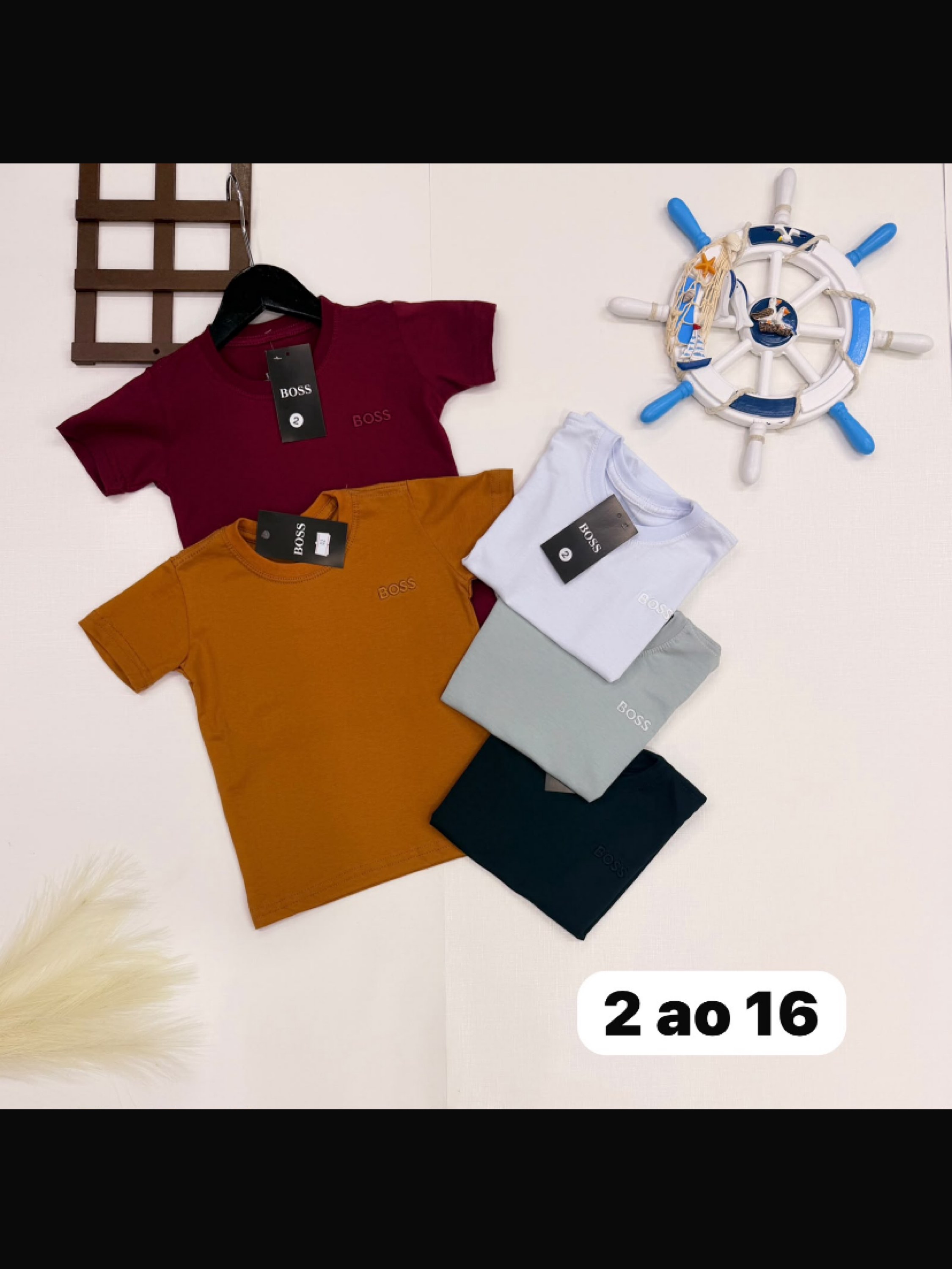 Camiseta Boss infantil/juvenil