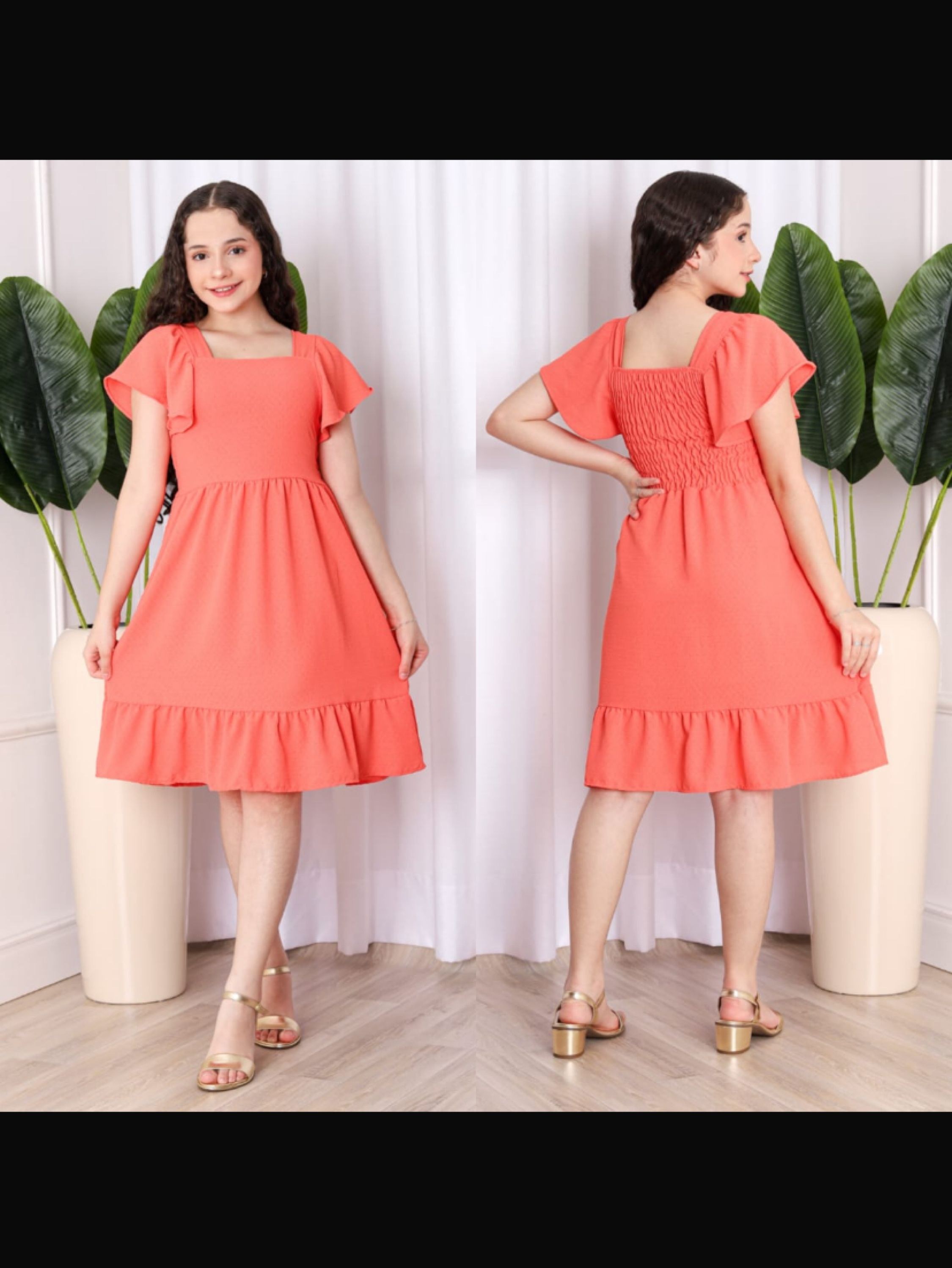 Vestido curto Maria juvenil