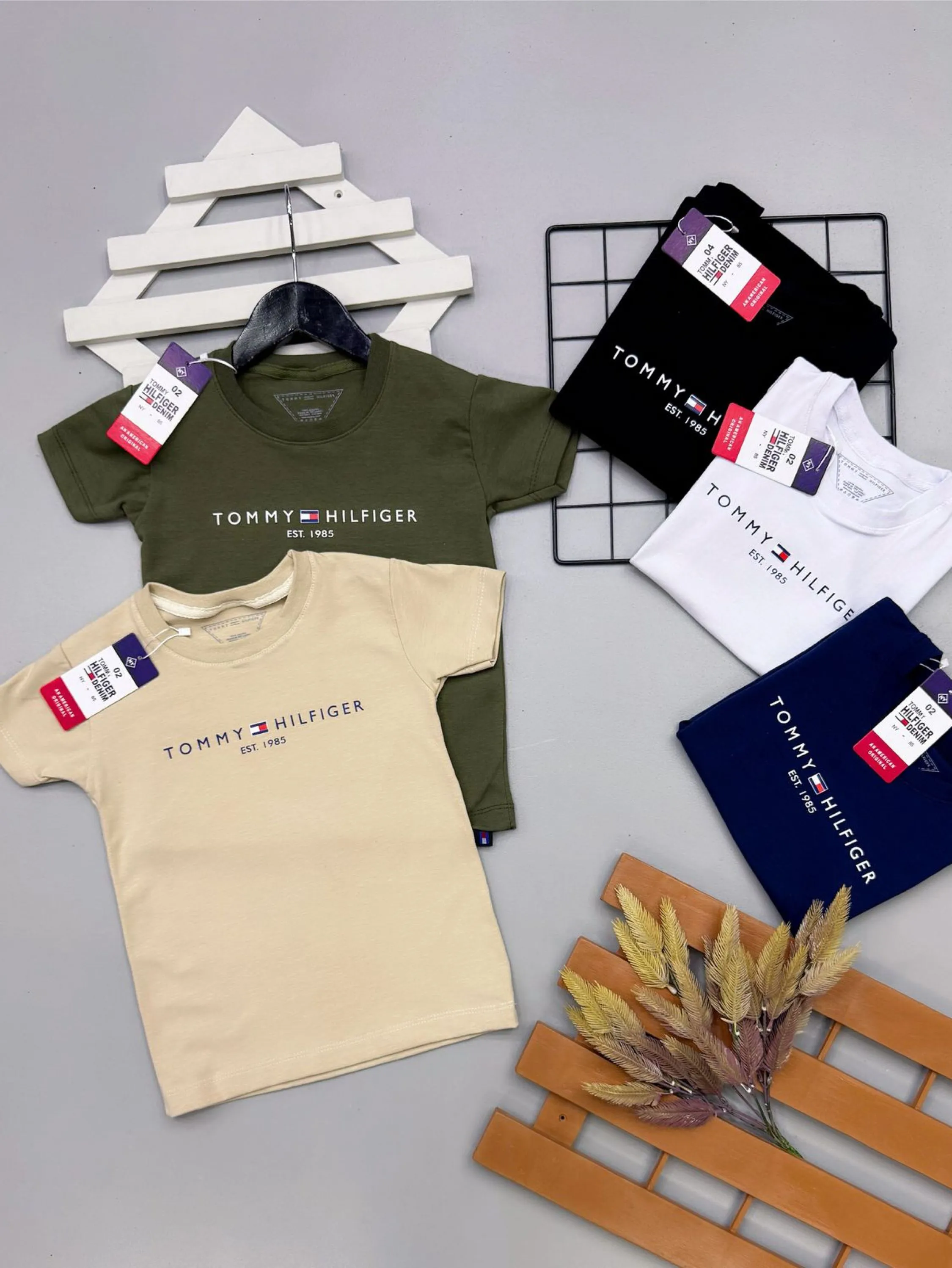 Camiseta Tommy infantil/juvenil malha peruana
