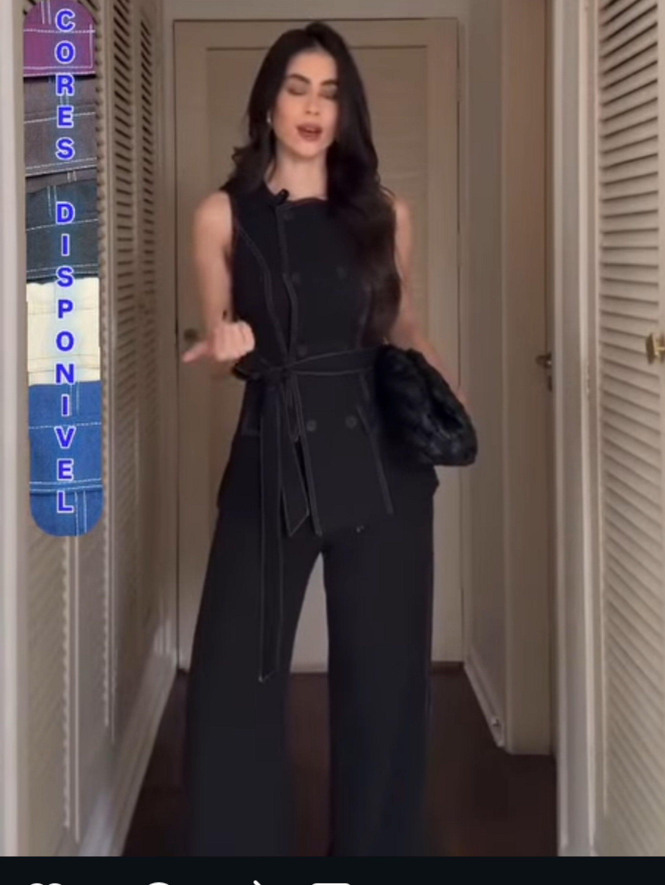 Conjunto Max colete e calça Pantalona