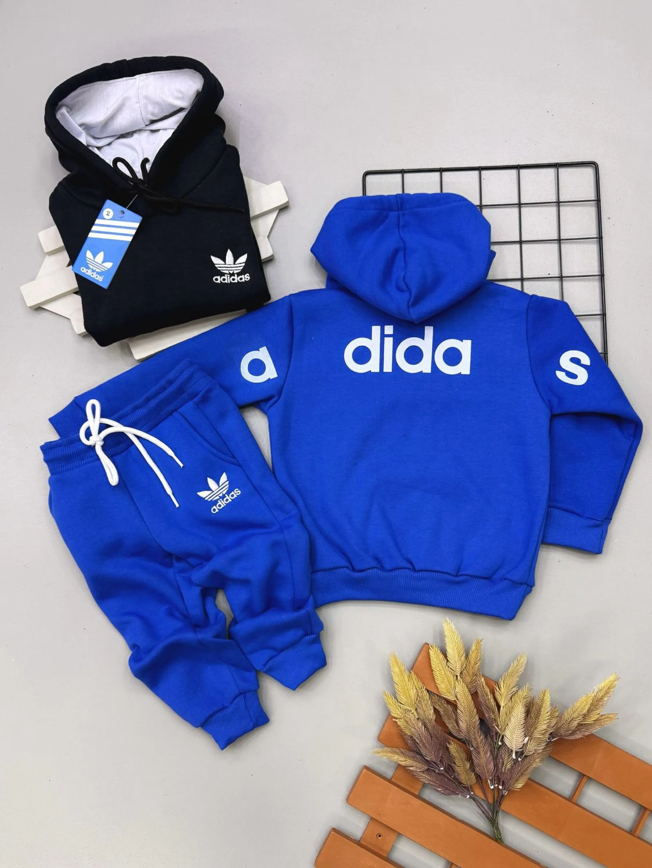 Conjunto moletom 3 cabo adidas infantil/juvenil