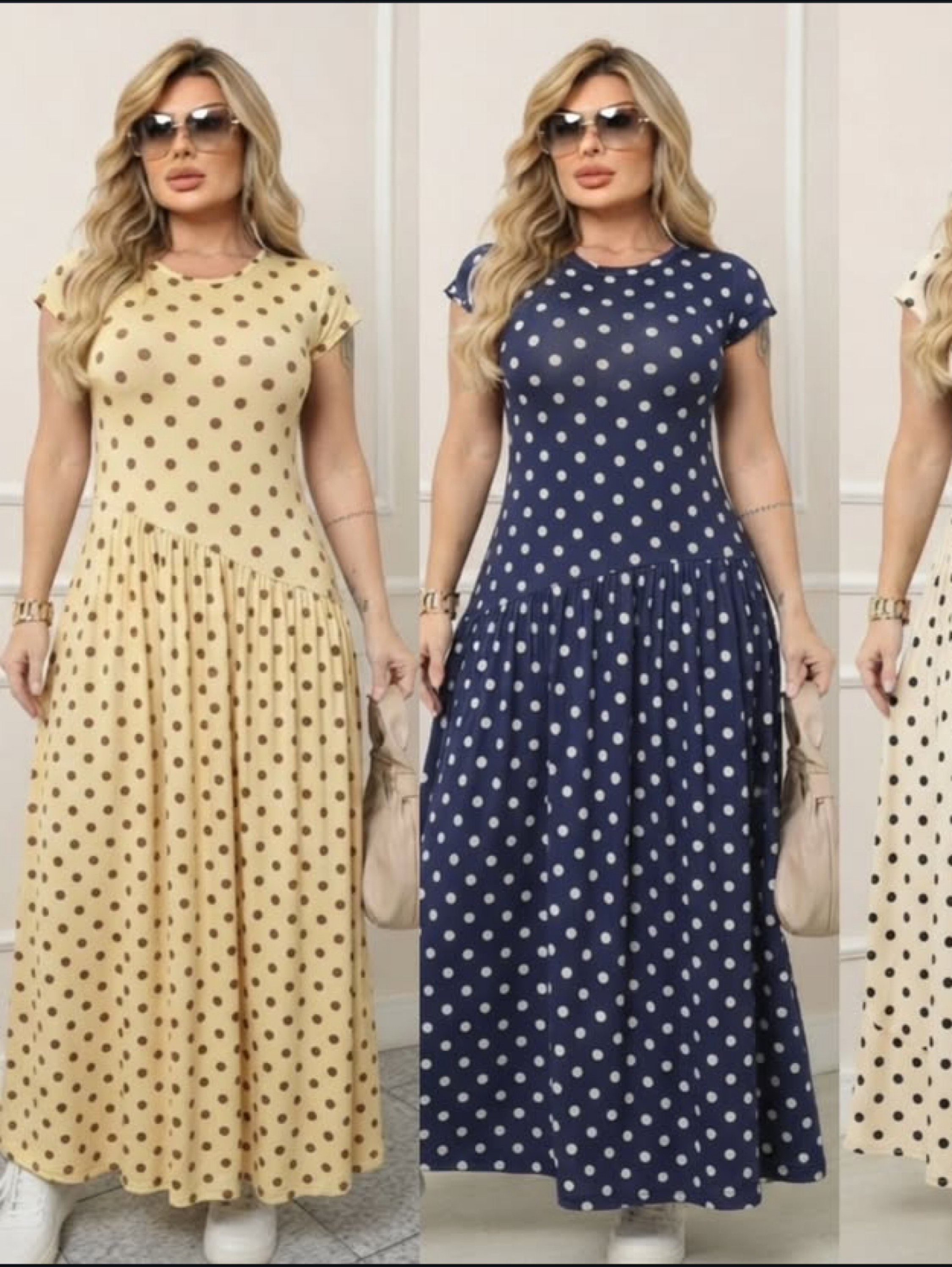 Vestido longo de Poá