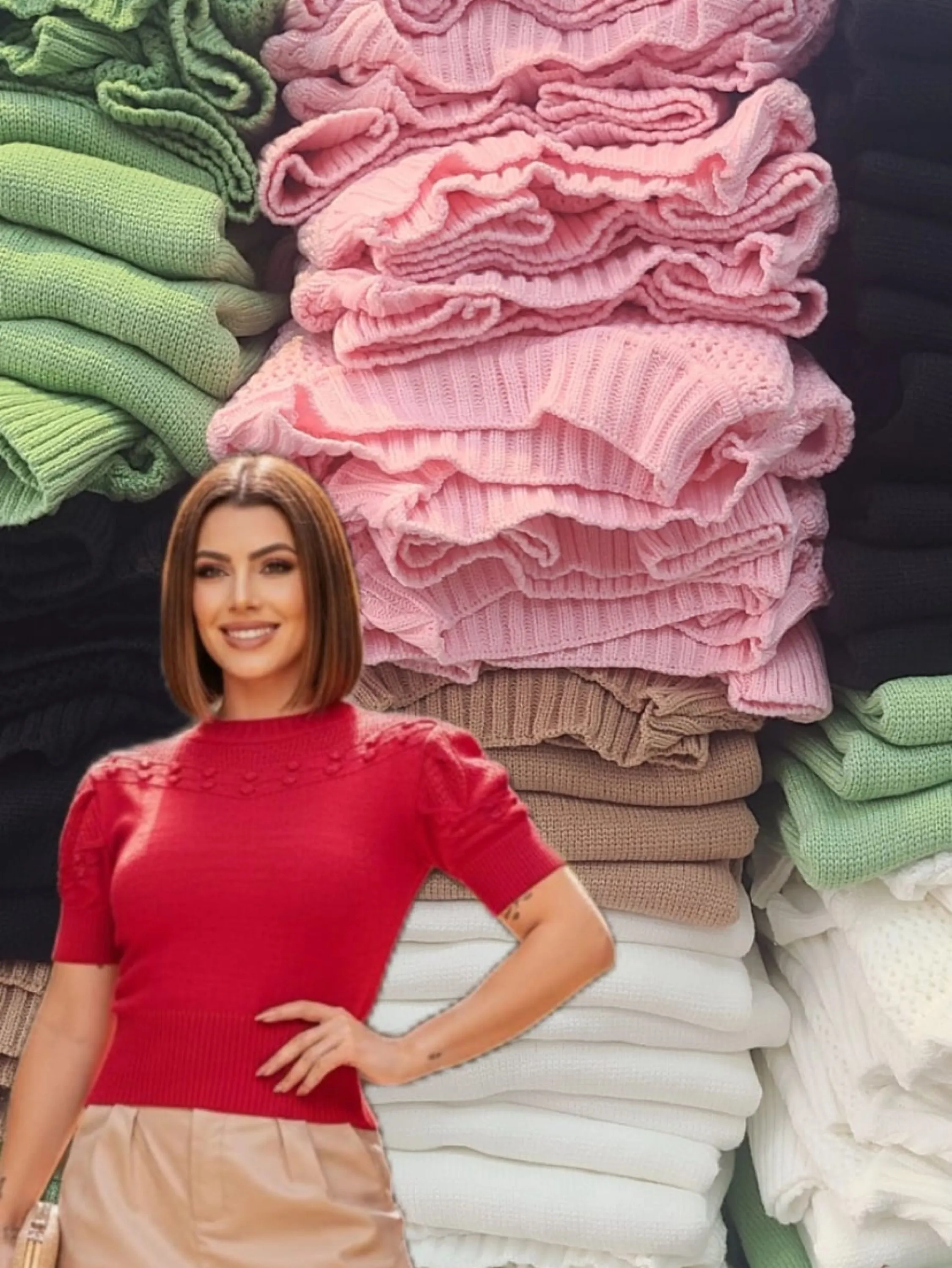 Blusa Sofia manguinha princesa em fio modal
