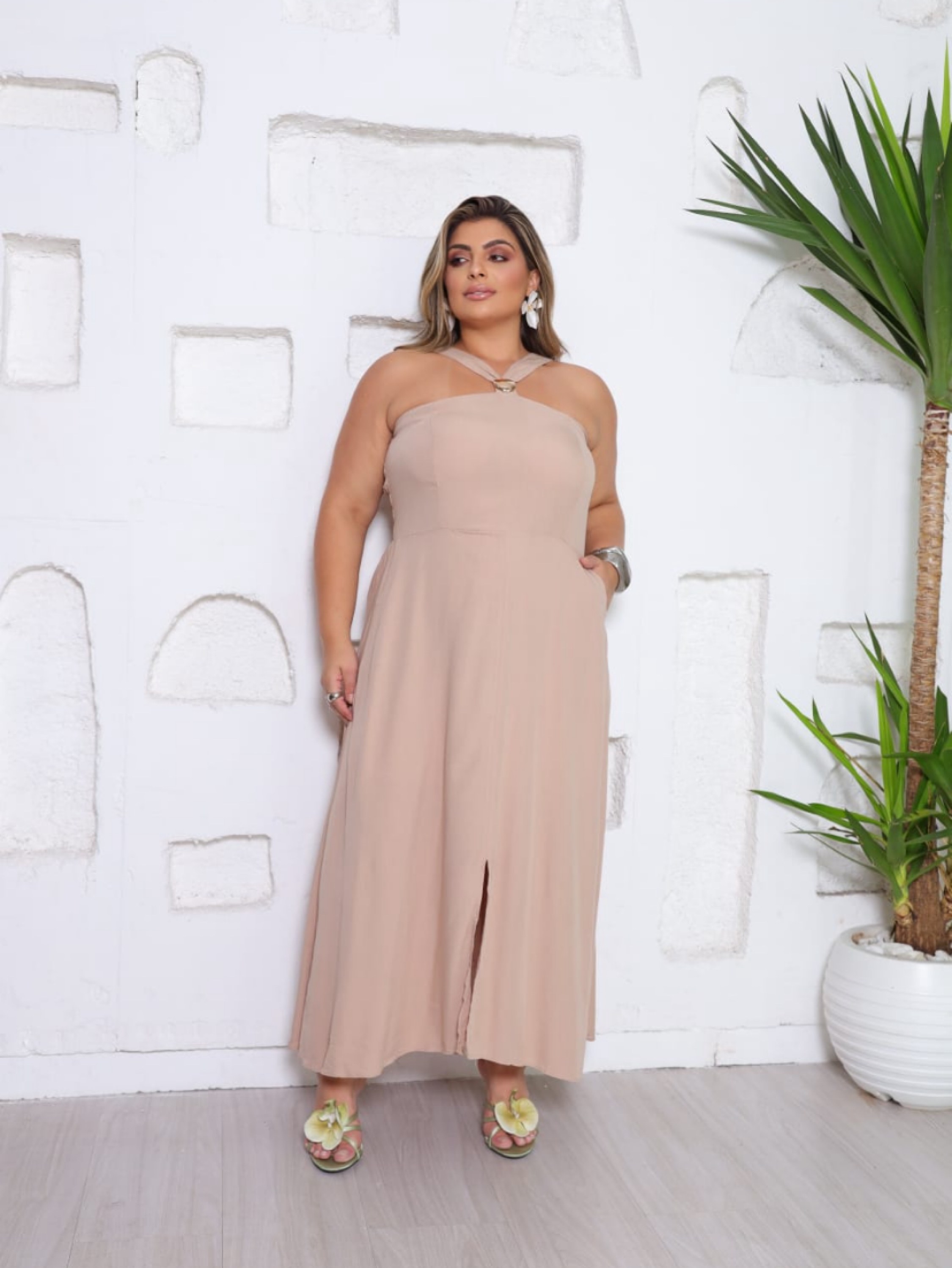 Vestido Ana Plus size longo