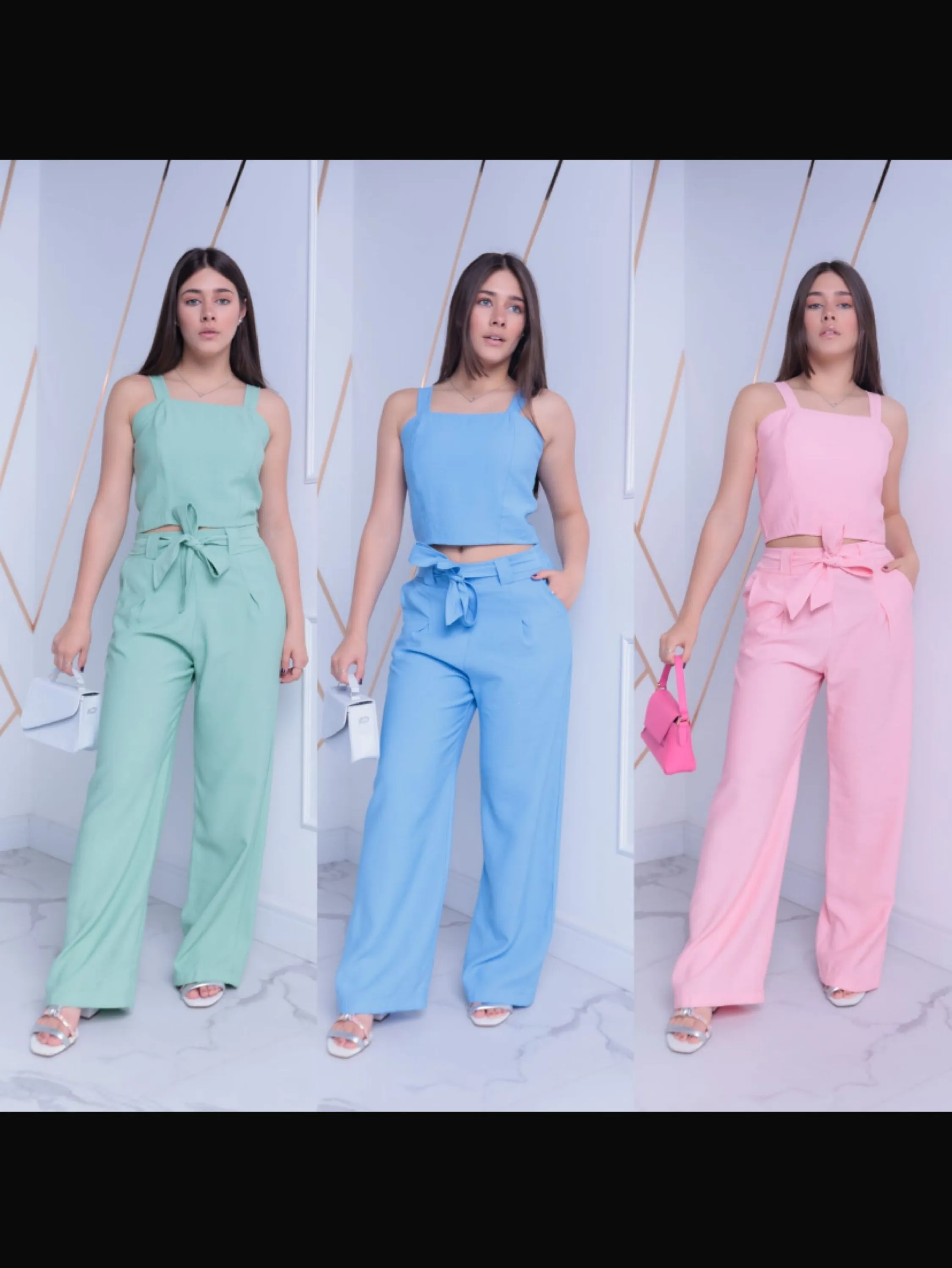 Conjunto Pantalona e crooped JUVENIL