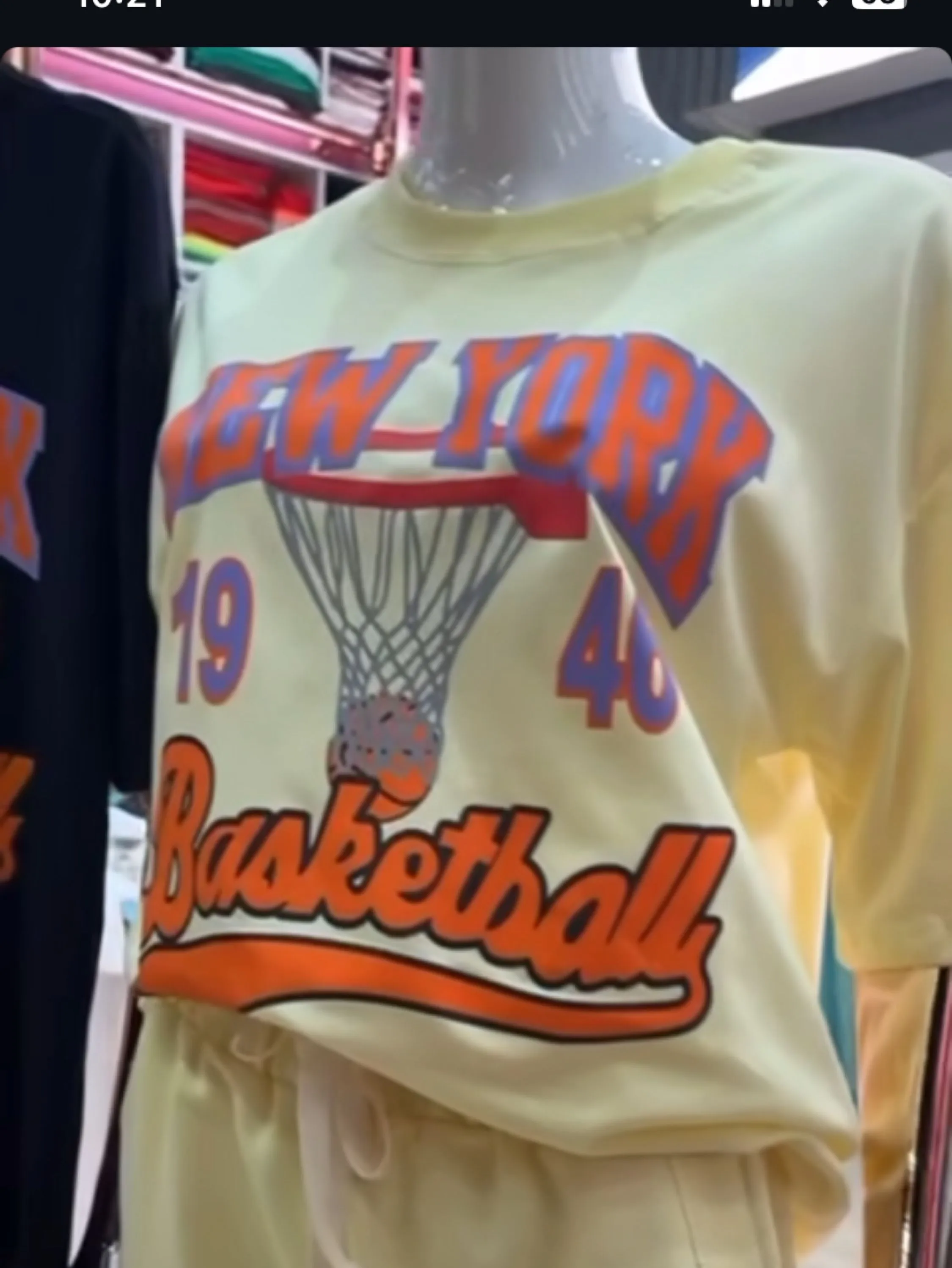 T-shirt New York basketball 100%algodao ,gola careca em Ribana tamanho único veste até 44