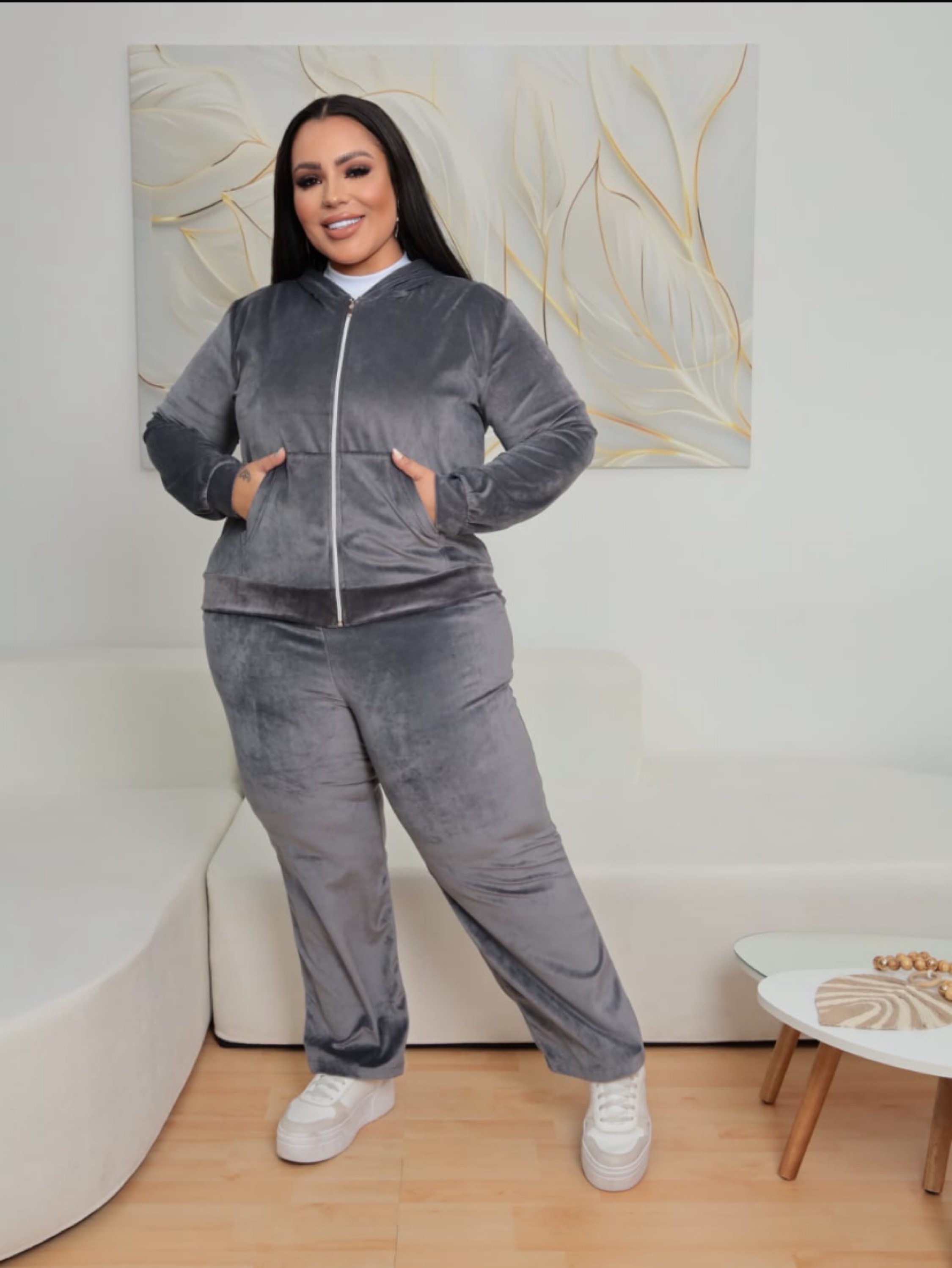 Conjunto malha Pluch Plus size