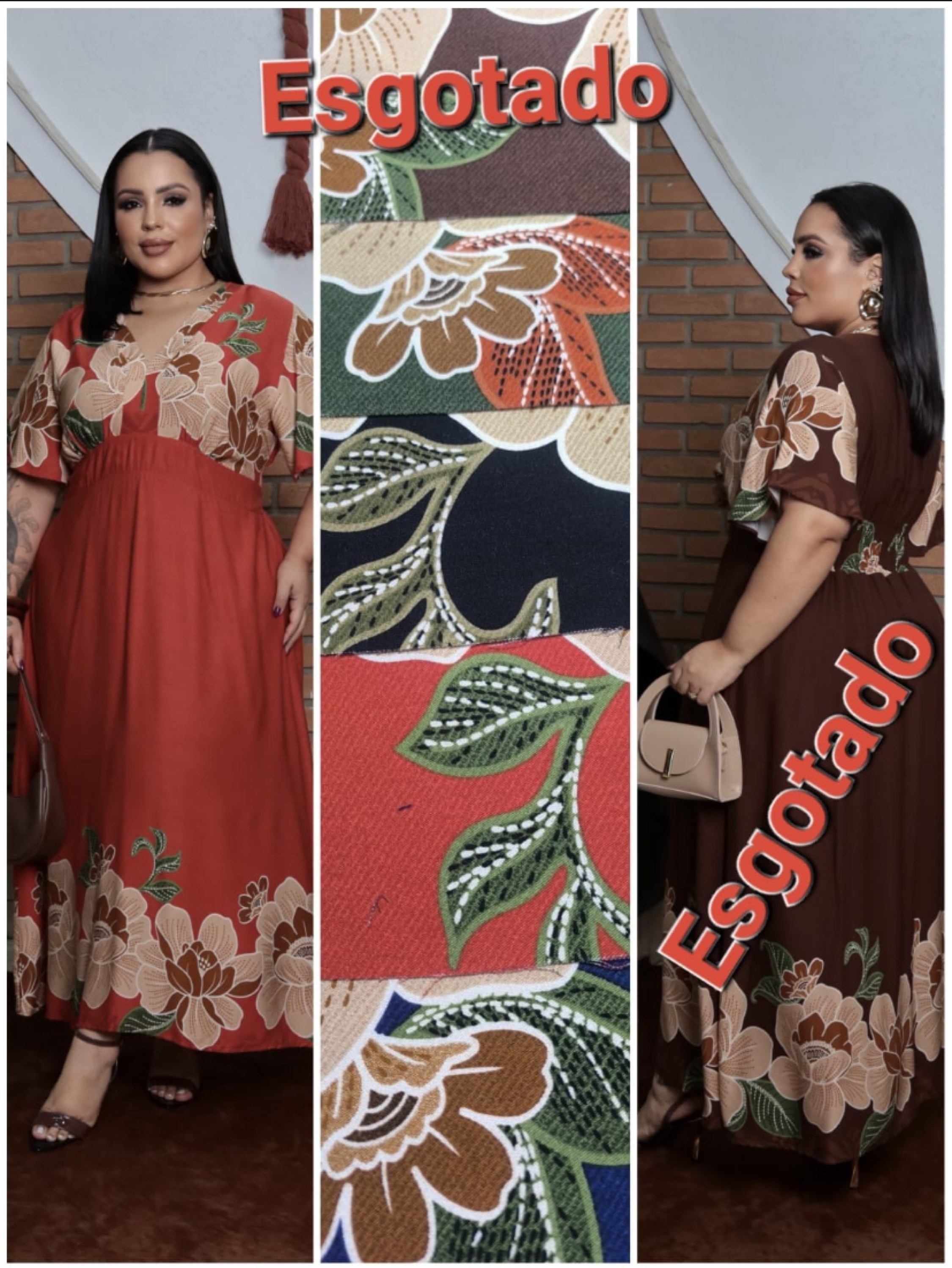 Vestido longo Anabelle Plus size