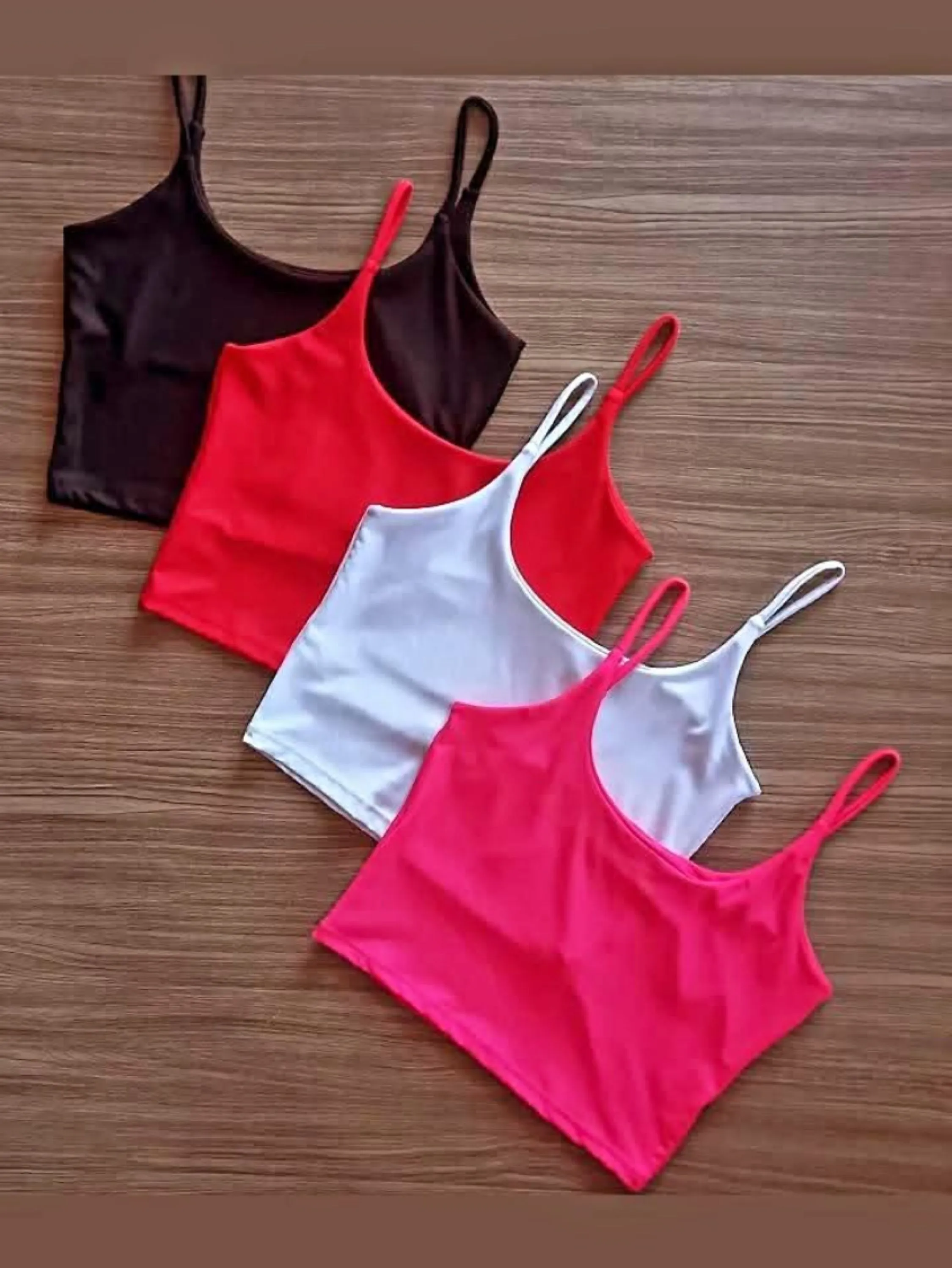 Kit 4 crooped de alcinha básico e sem Borjo