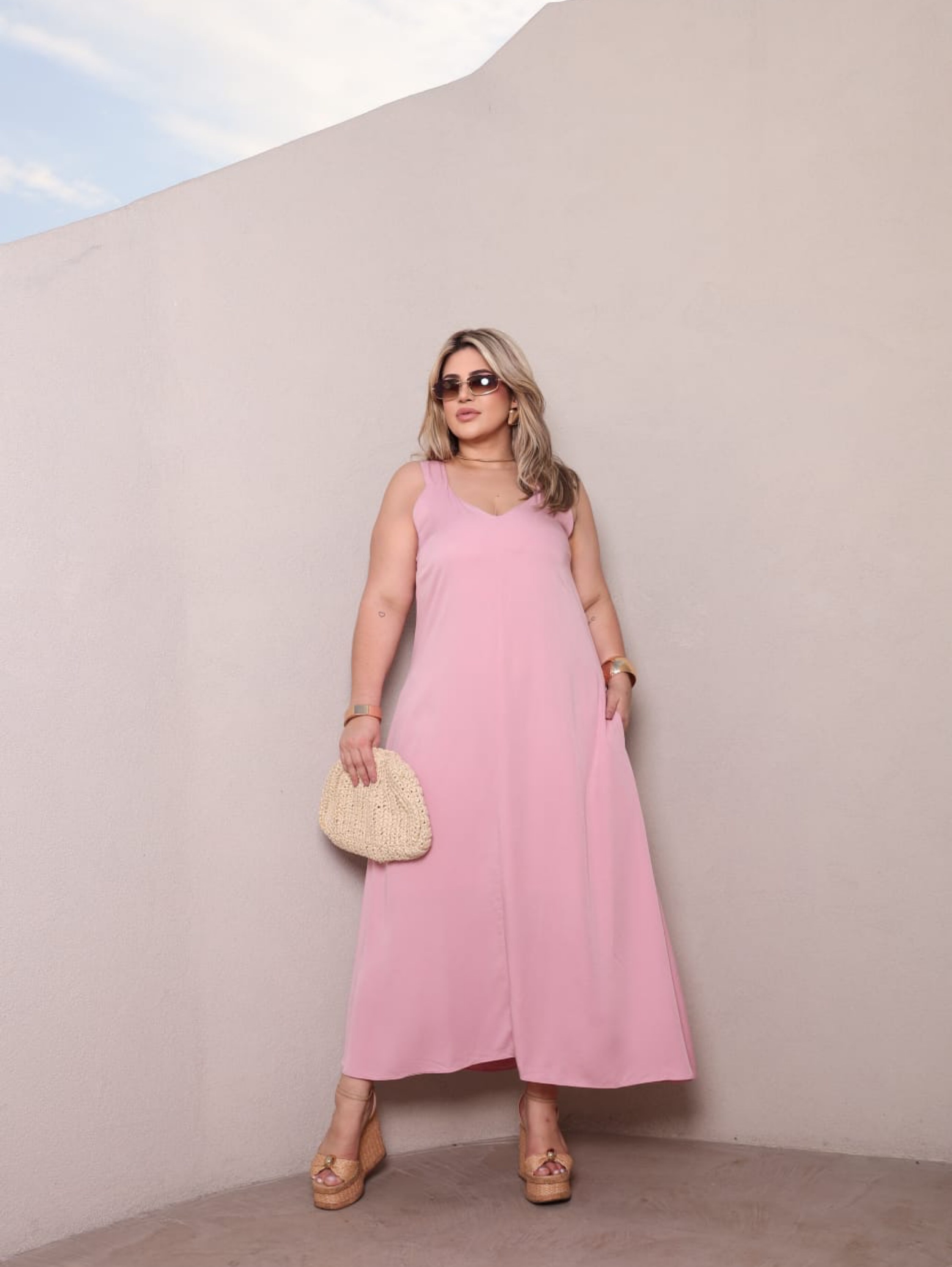 Vestido longo Plus size