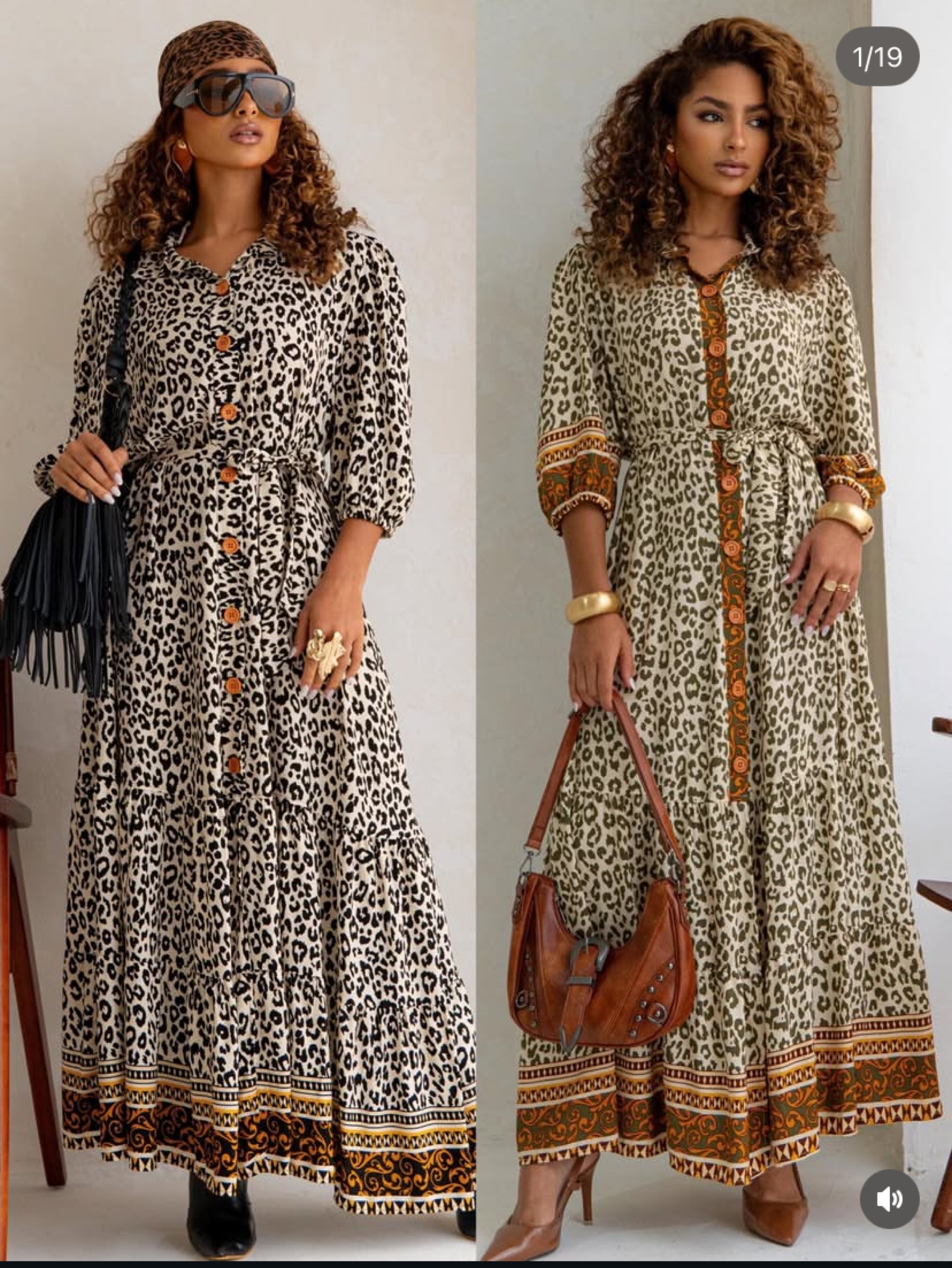 Chamise Onça manga 3/4