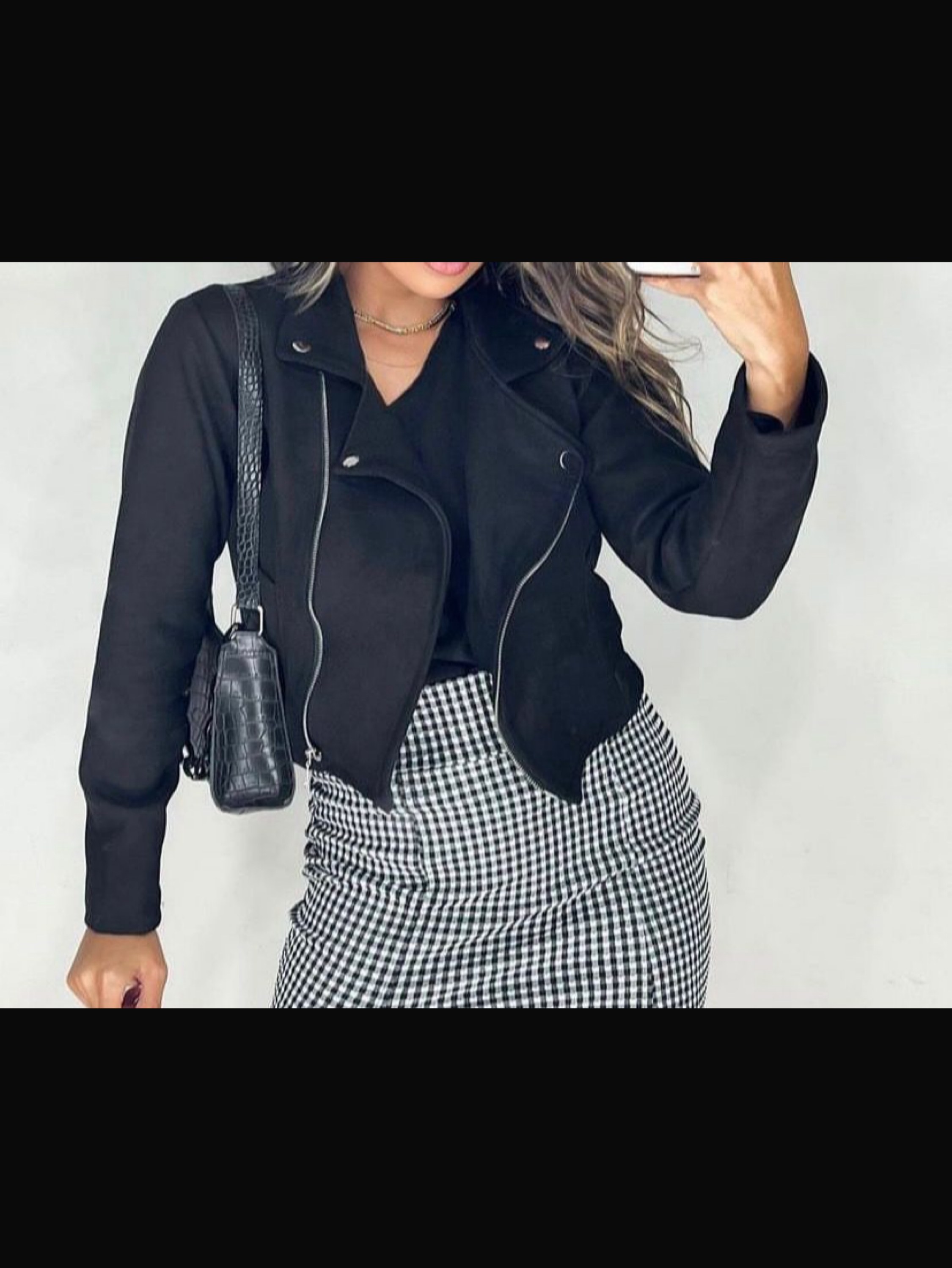 Jaqueta CROOPED PLUS SIZE