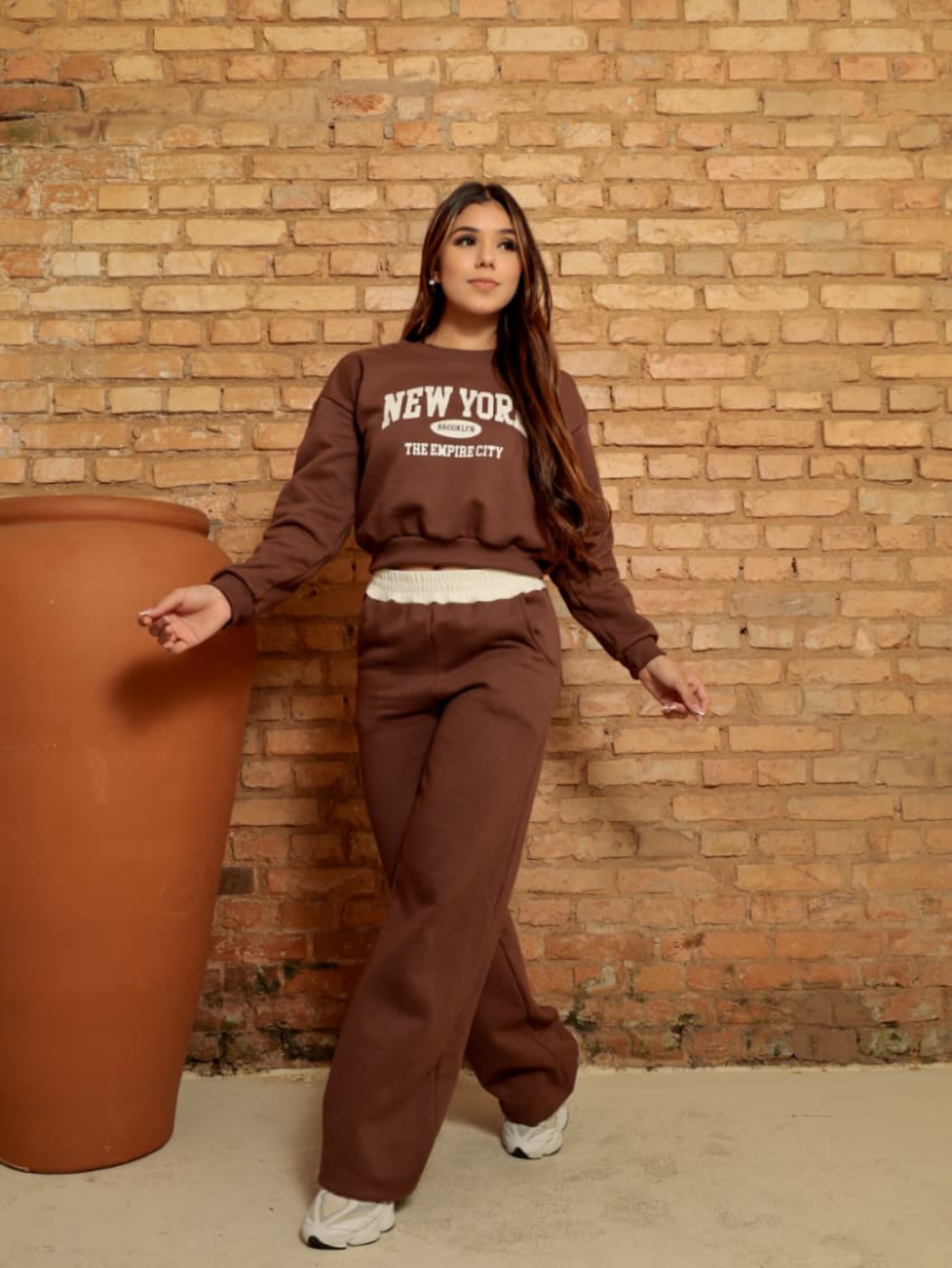 Conjunto de moletom New york juvenil