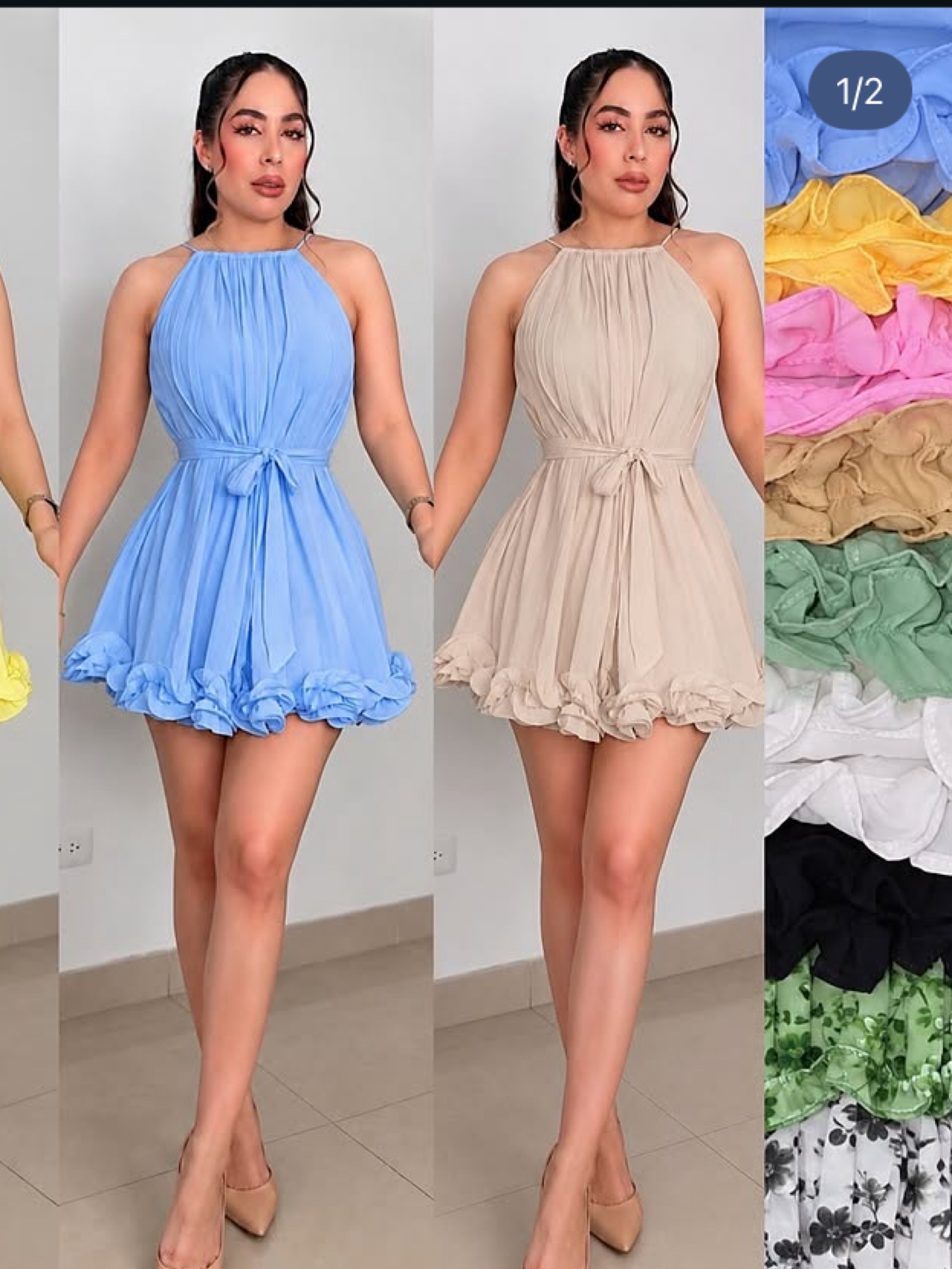 Vestido macaquinho dê alcinha