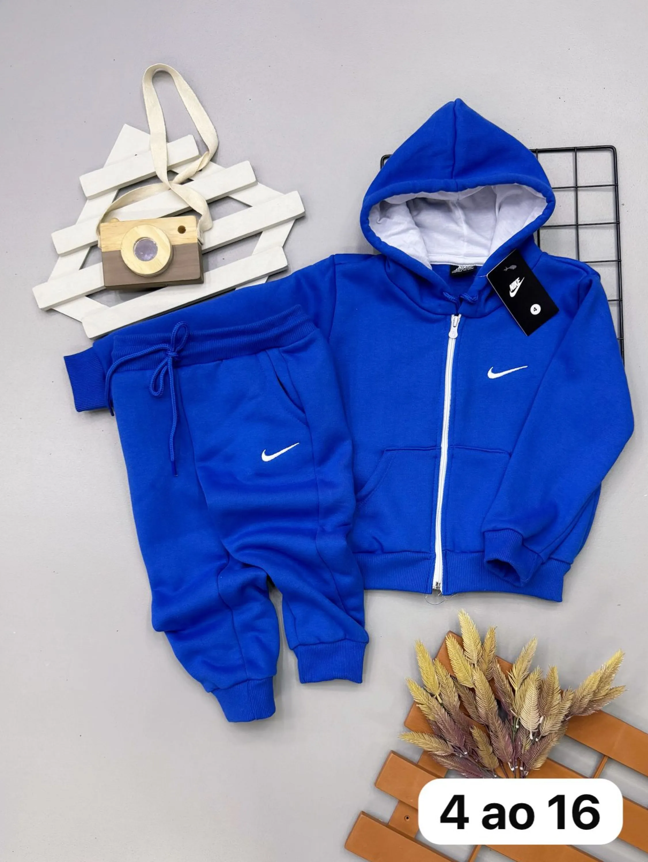 Conjunto de moletom Nike 3 cabos infantil/juvenil