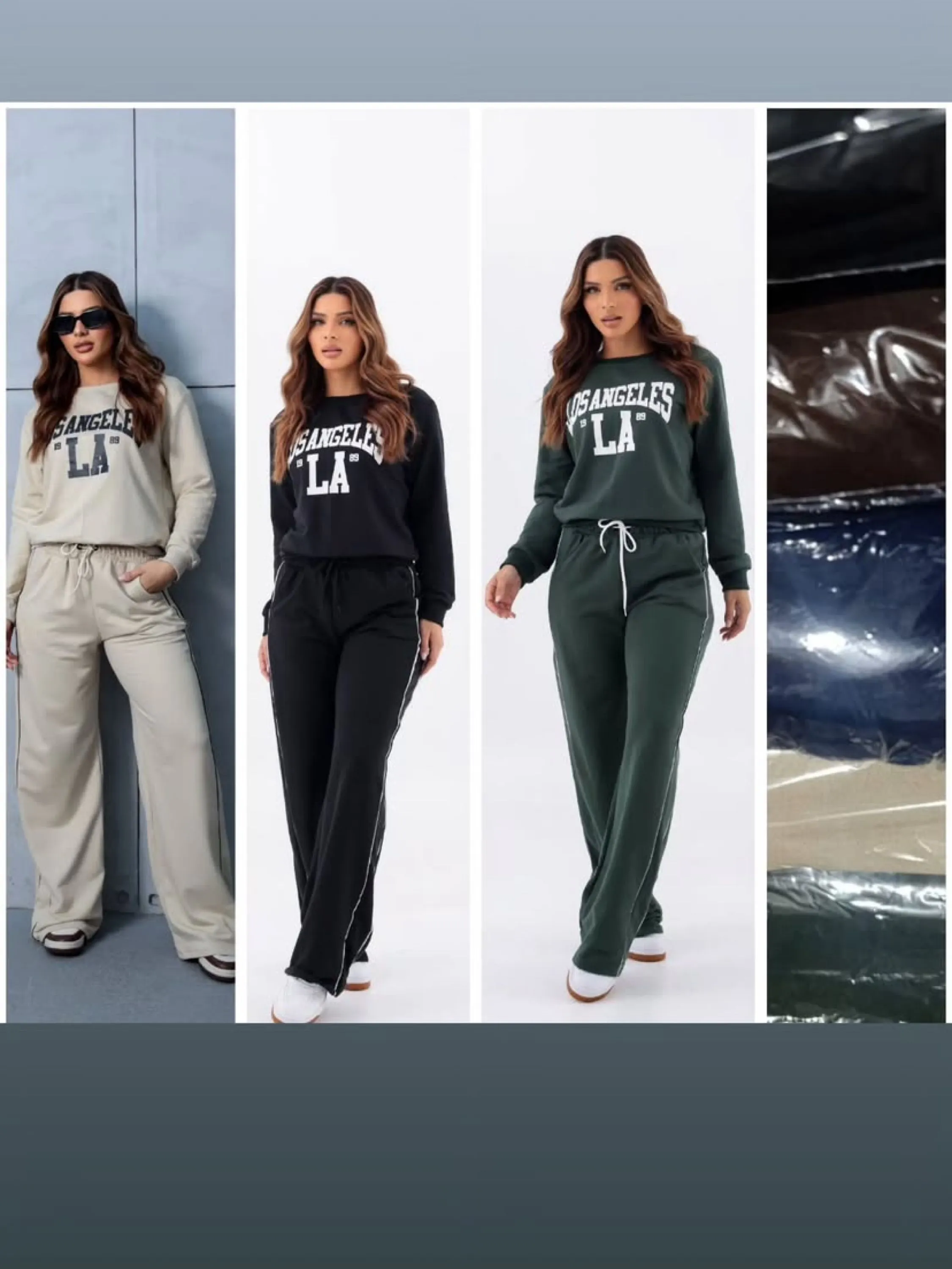 Conjunto LÁ de moletom veste até 42