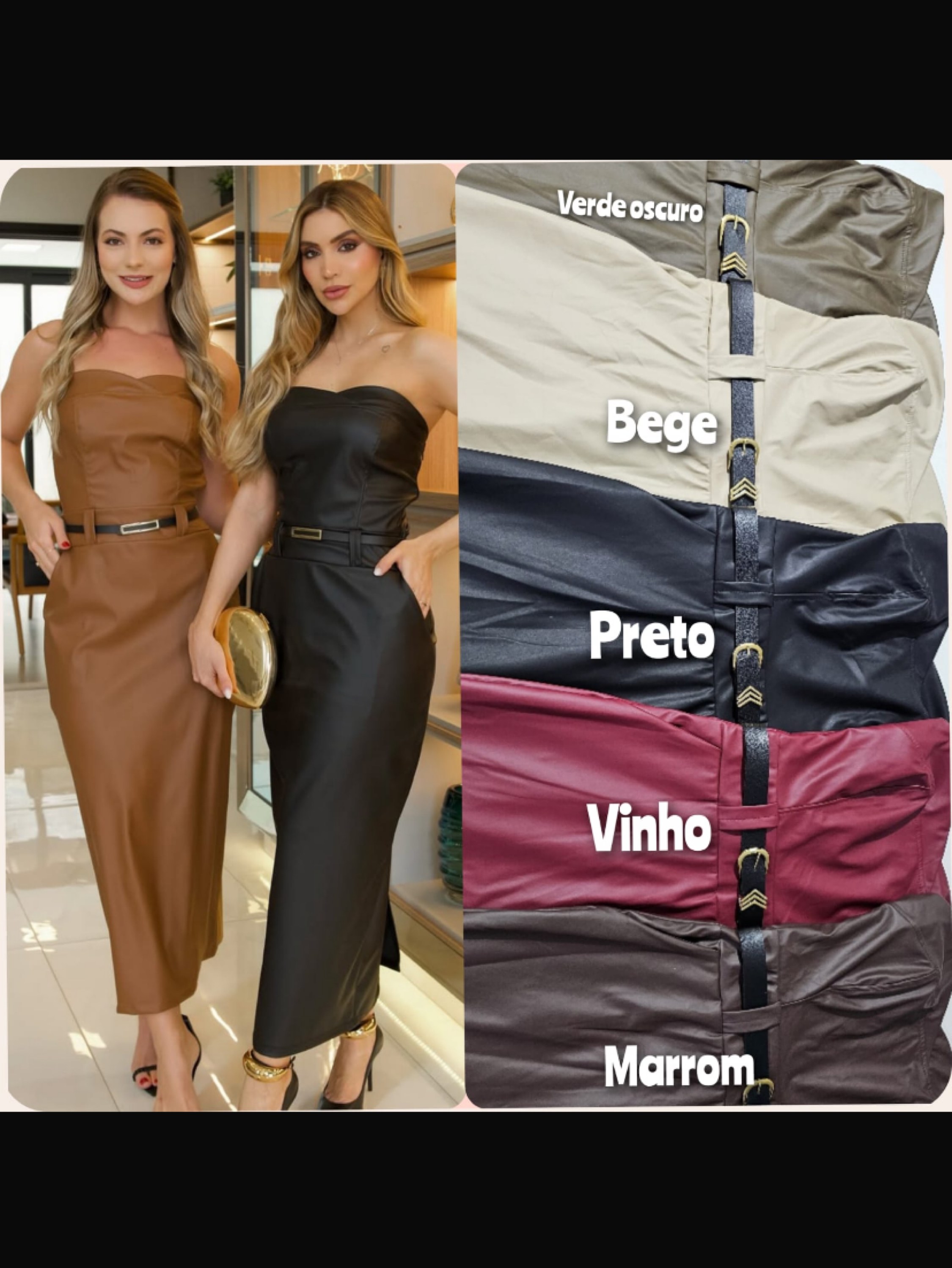 Vestido longuete tomara que caia