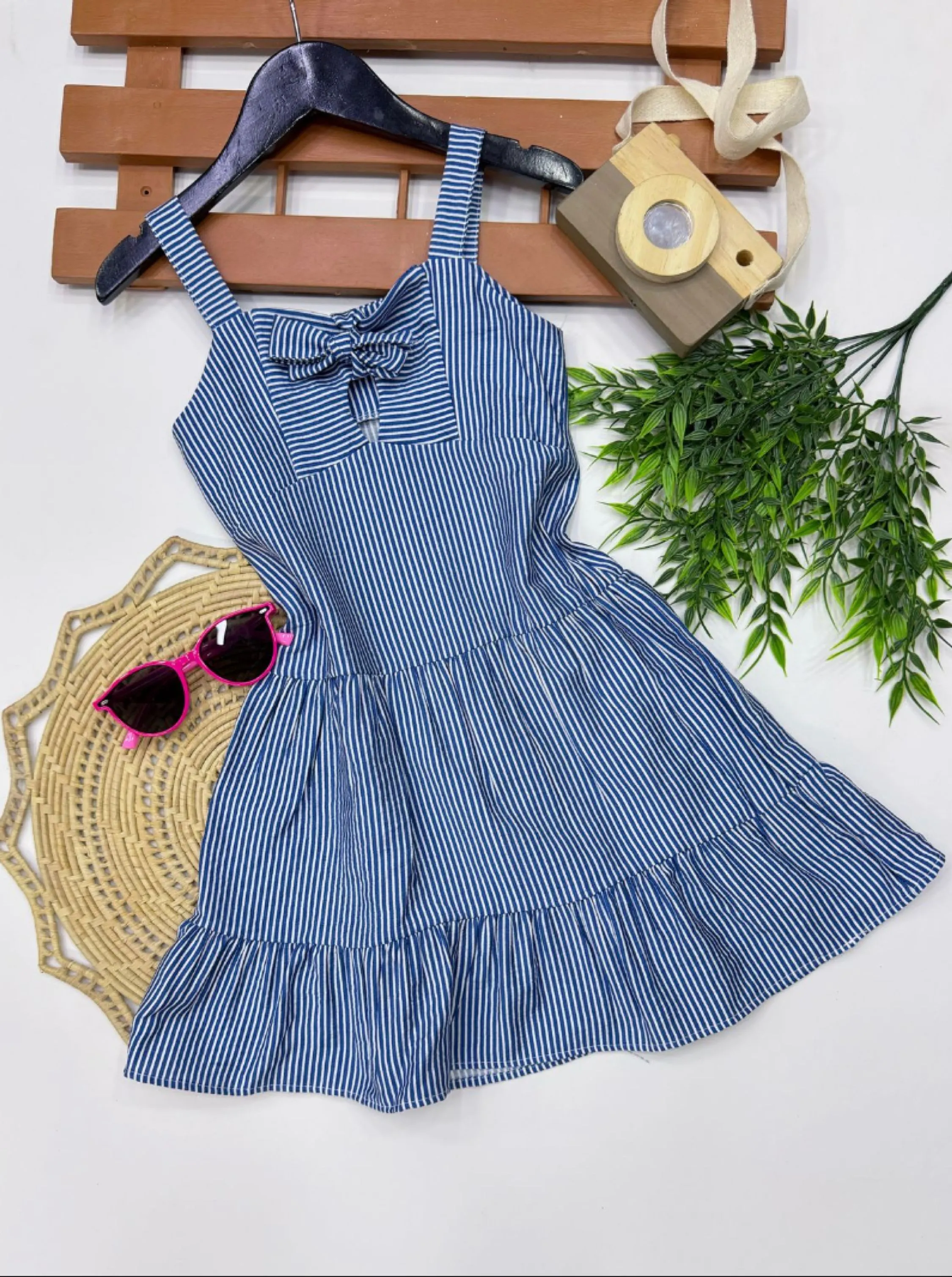 Vestido em viscose infantil/juvenil