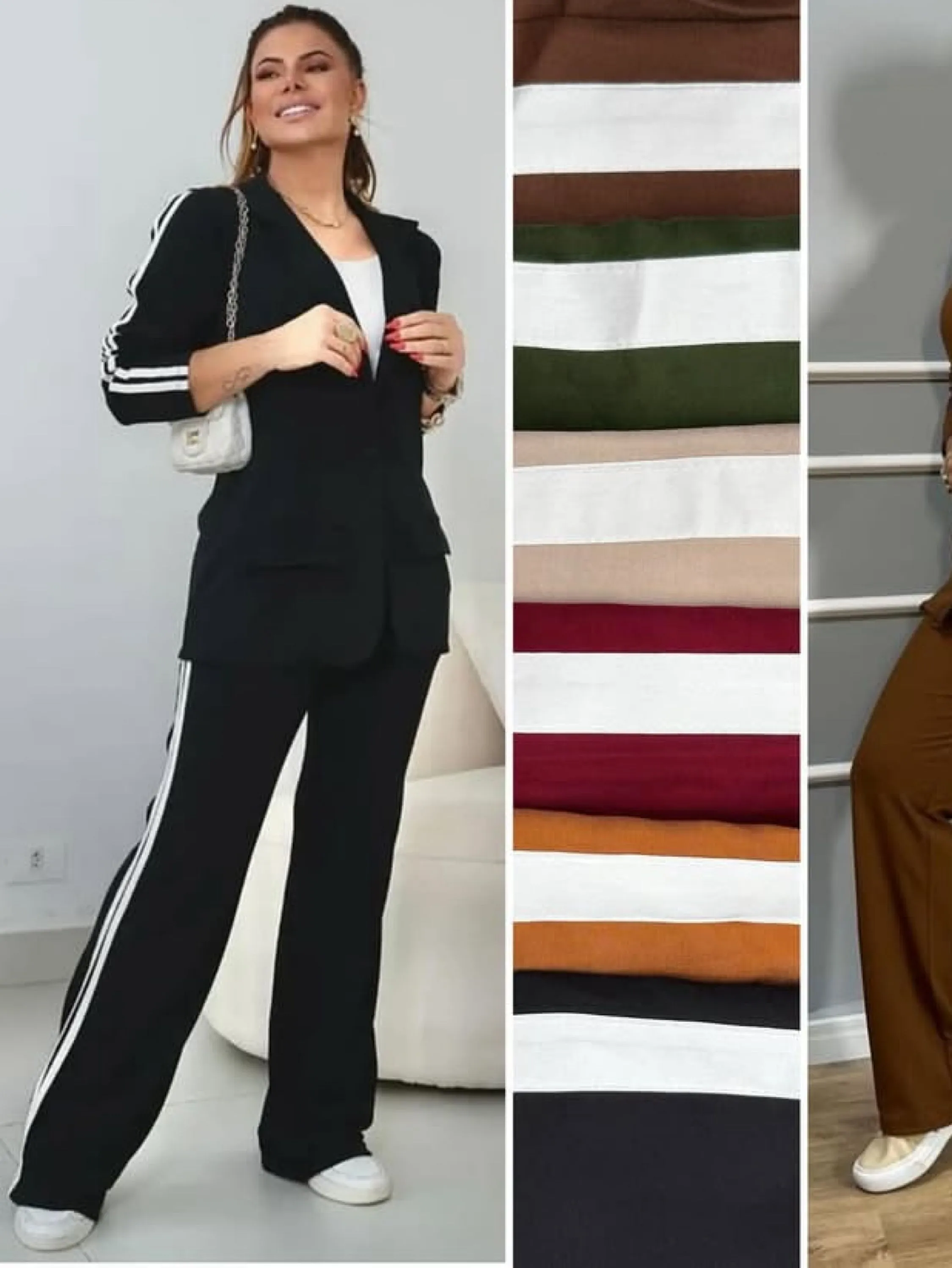 Conjunto calça e Blazer tecido sensorial