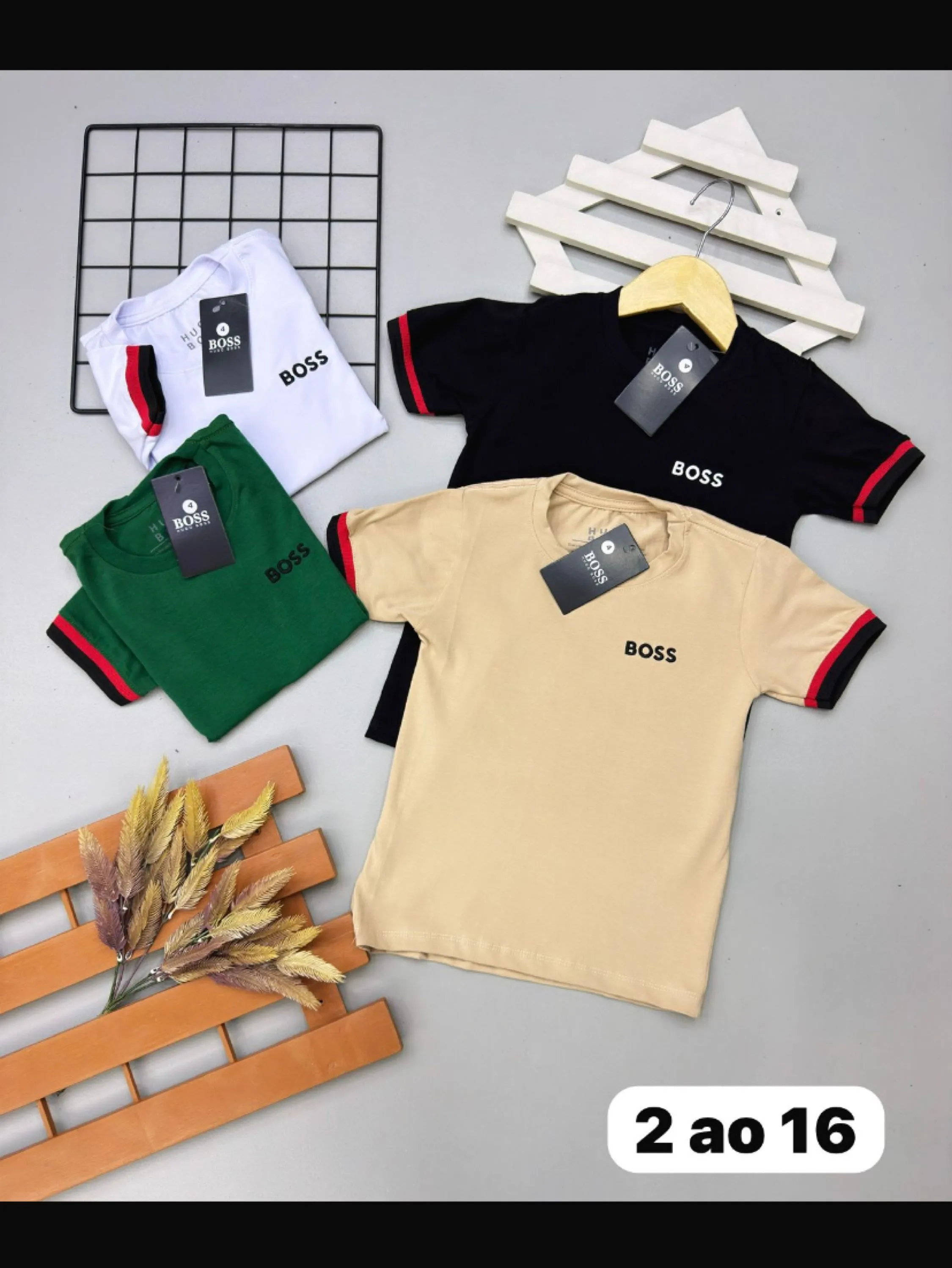 Camiseta Boss infantil/juvenil