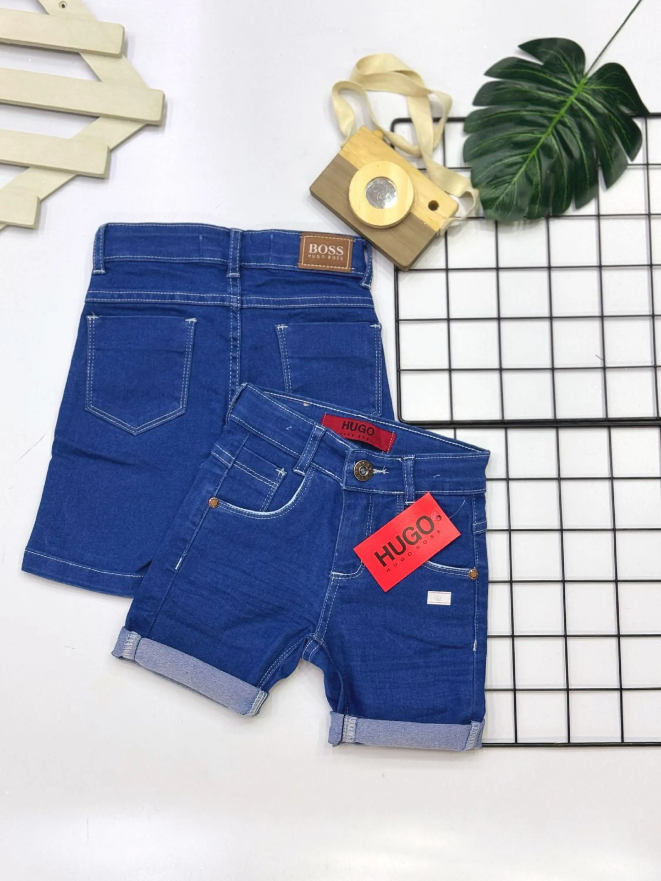 Bermuda jeans Boss infantil/juvenil