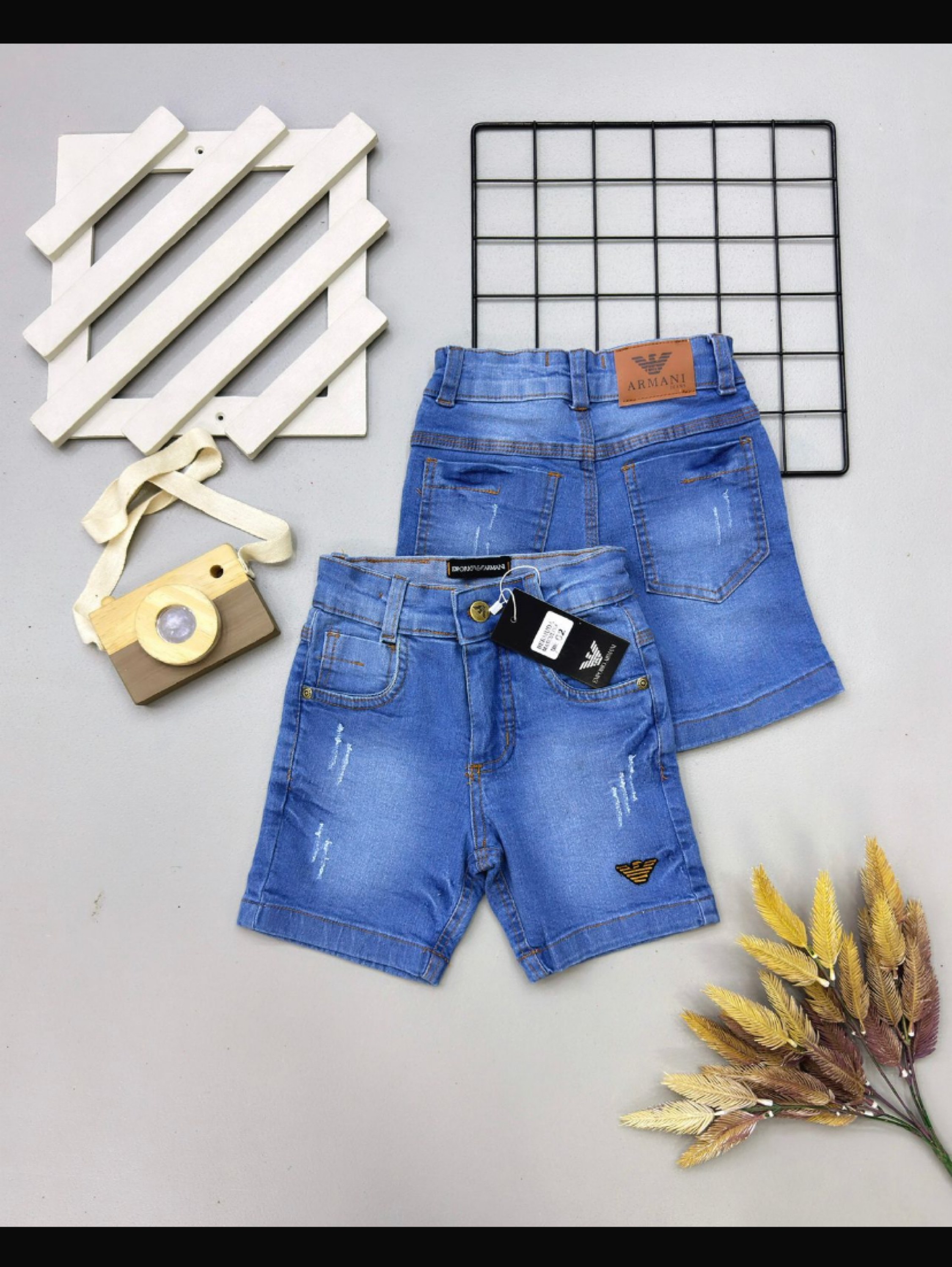 Bermuda jeans Armany infantil/juvenil