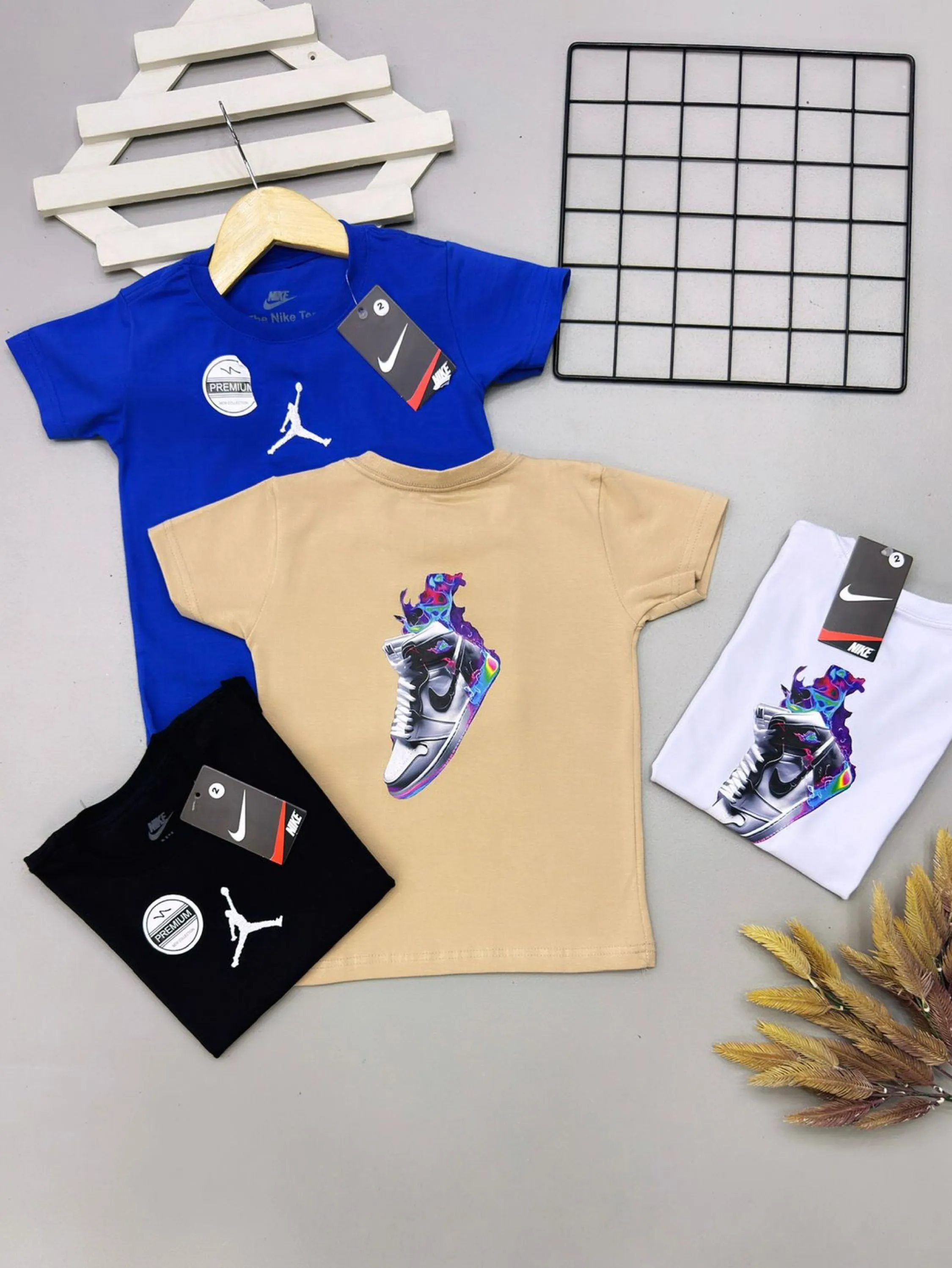Camiseta Jordan infantil/juvenil malha peruana