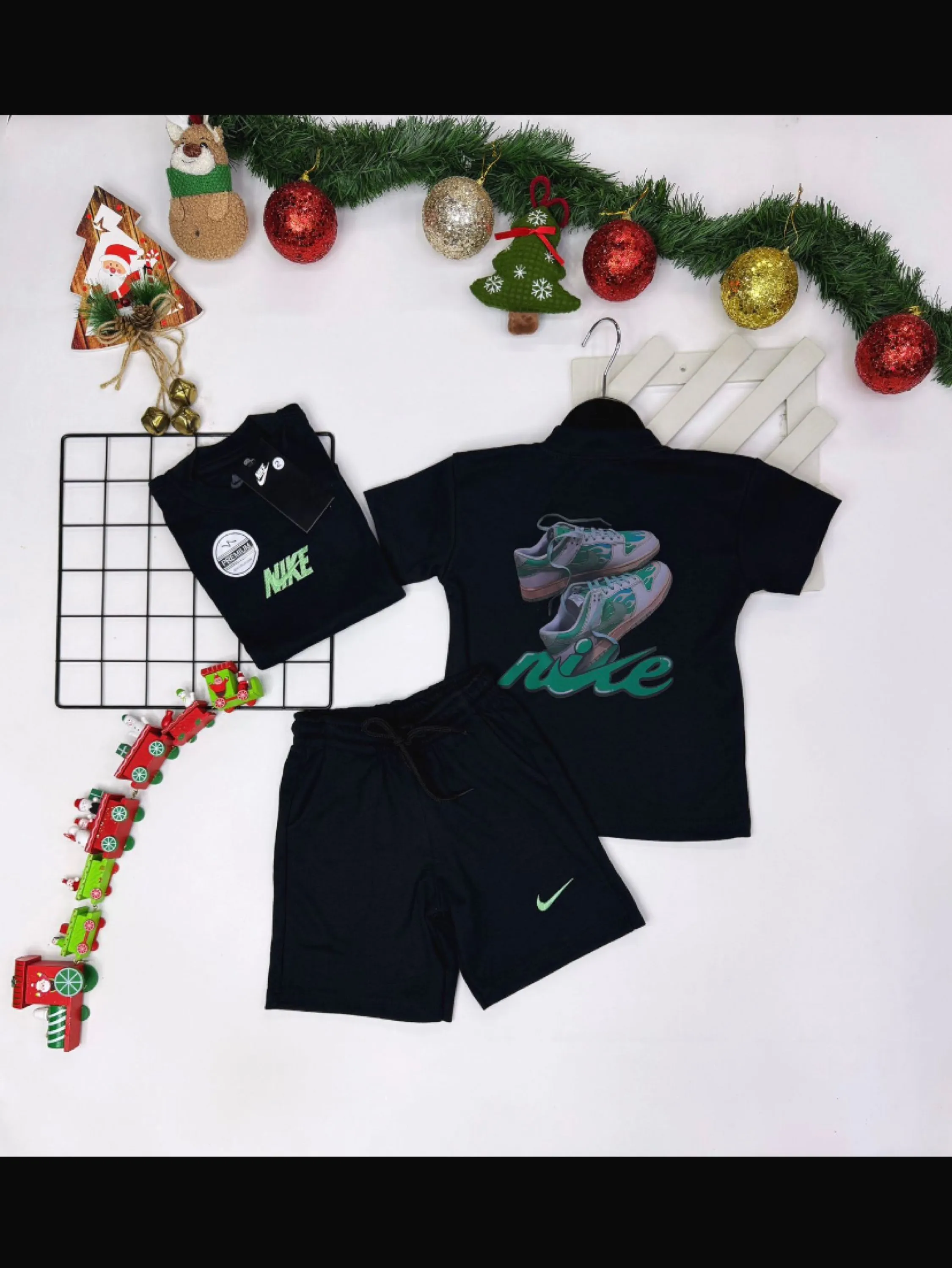 Conjunto bermuda e camiseta nike infantil /juvenil