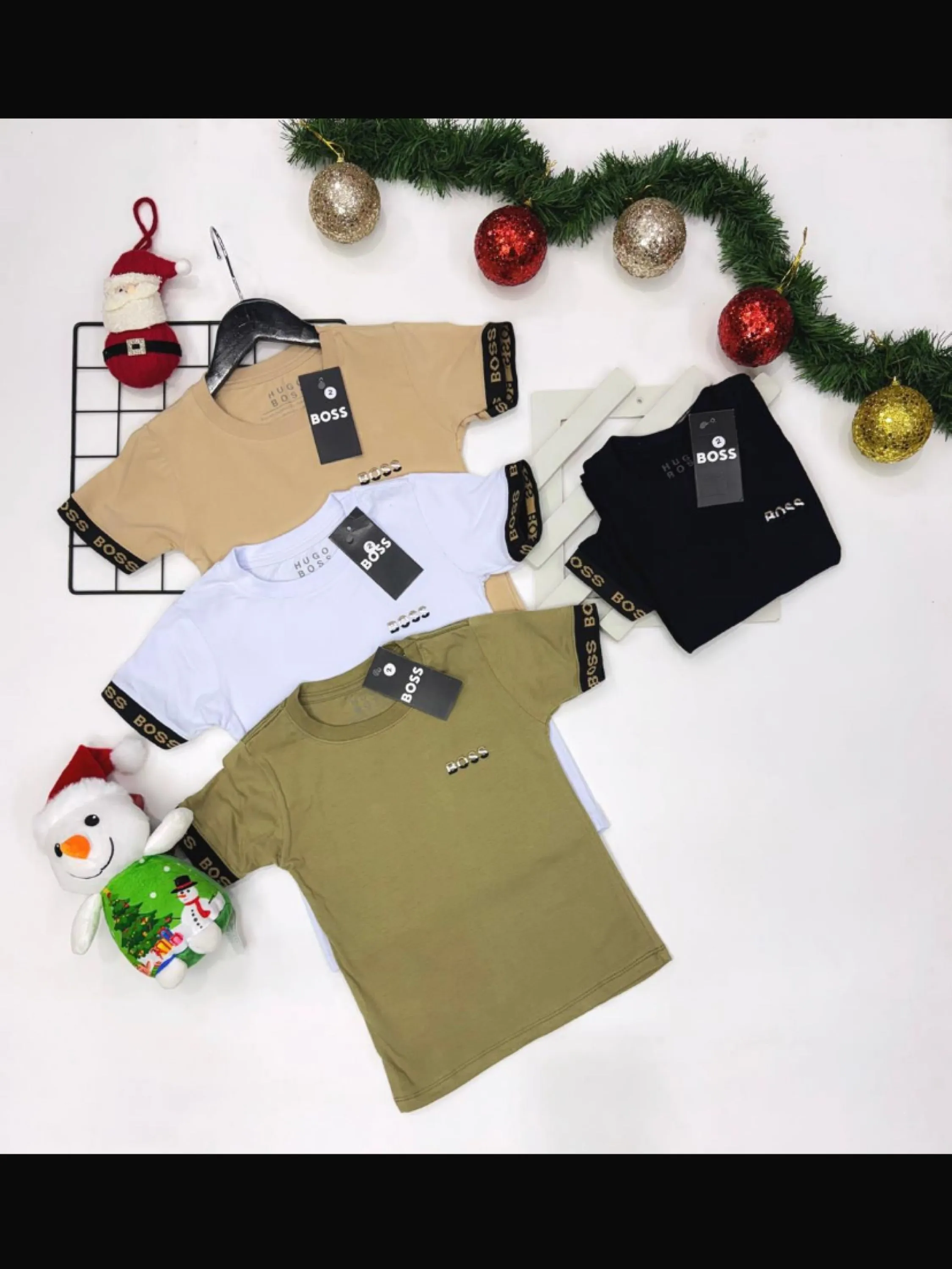 Camiseta Boss infantil/juvenil malha peruana