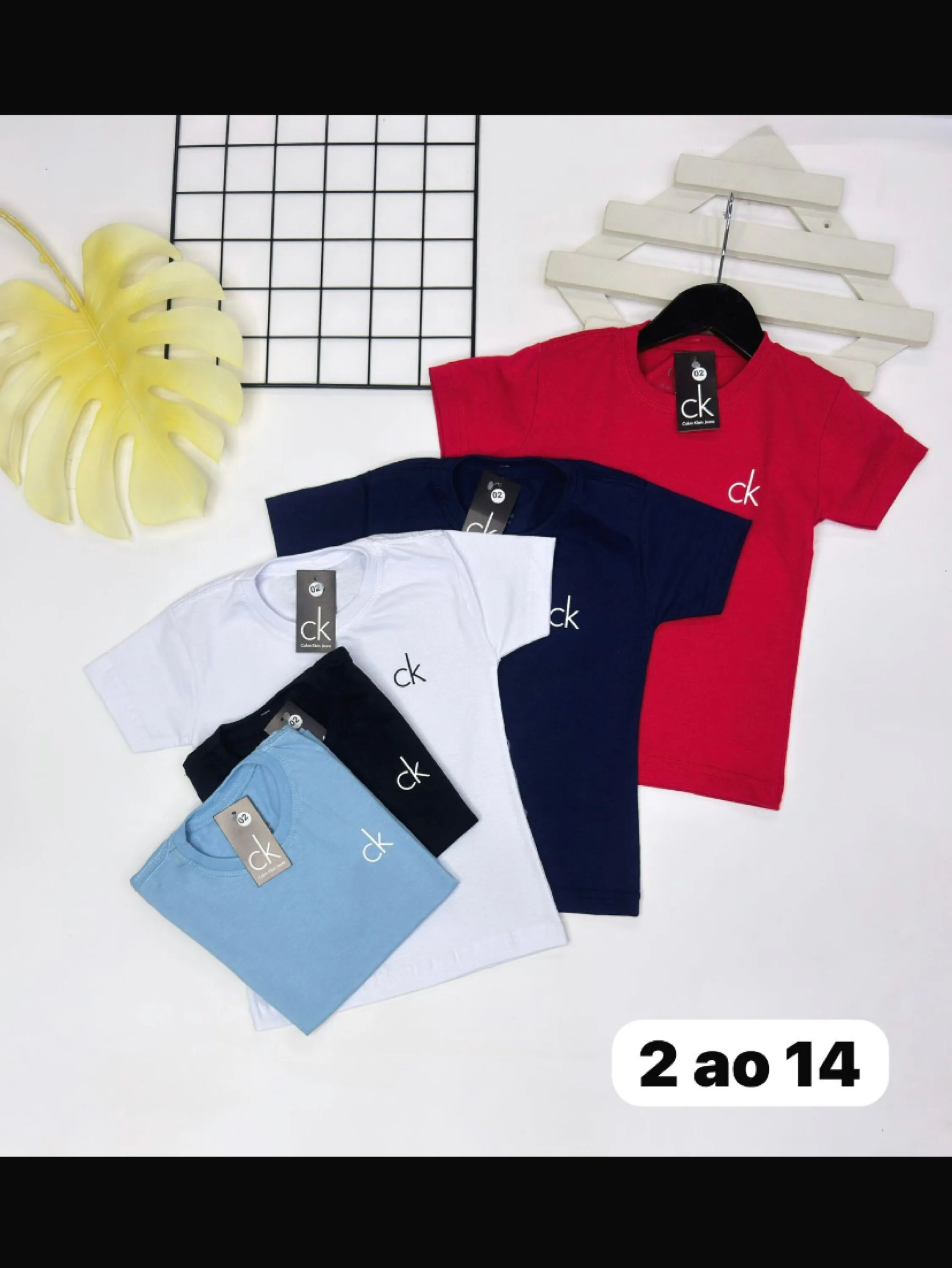 Camiseta Calvin Klein infantil/juvenil