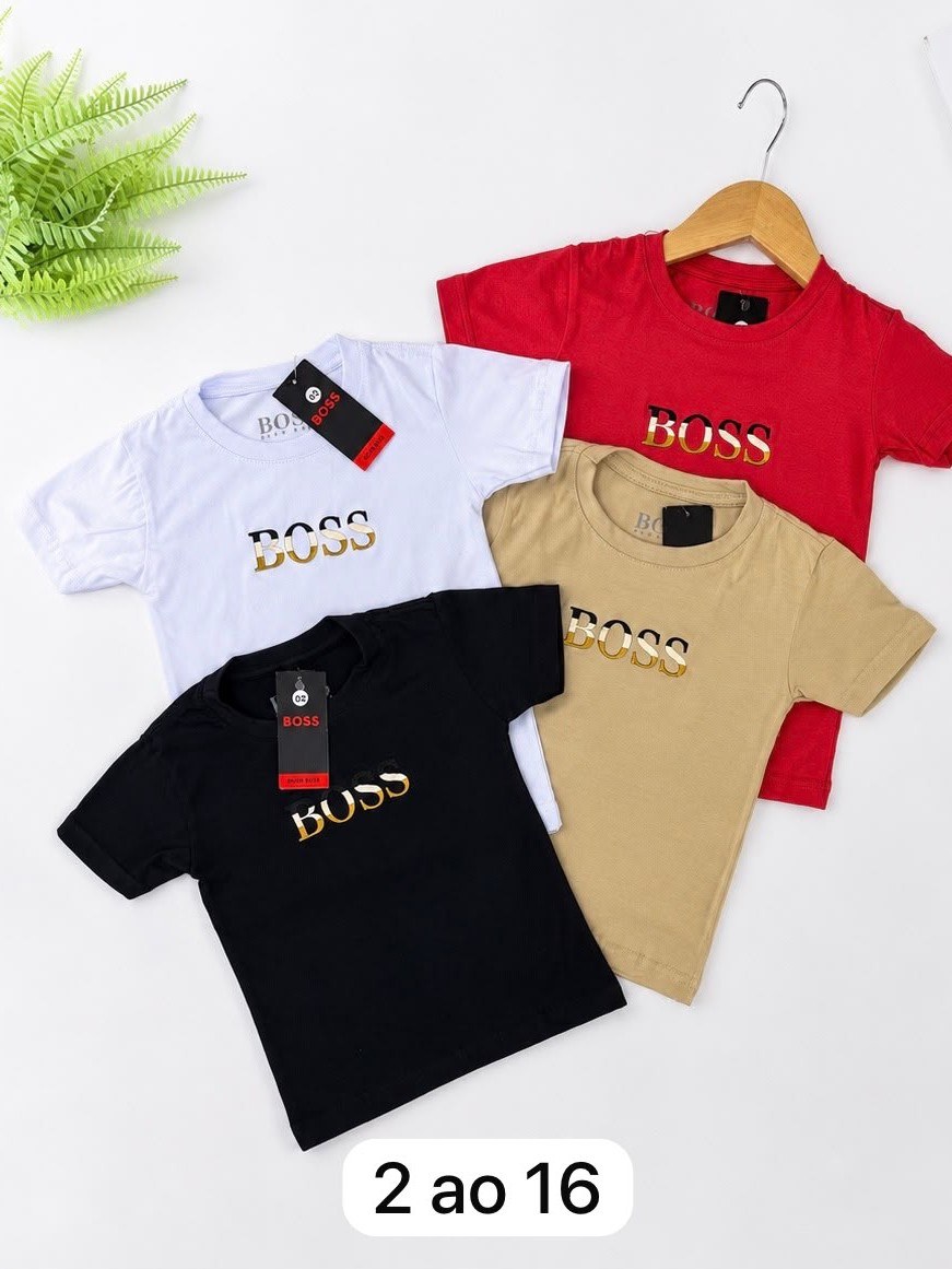 Camiseta Boss infantil/juvenil