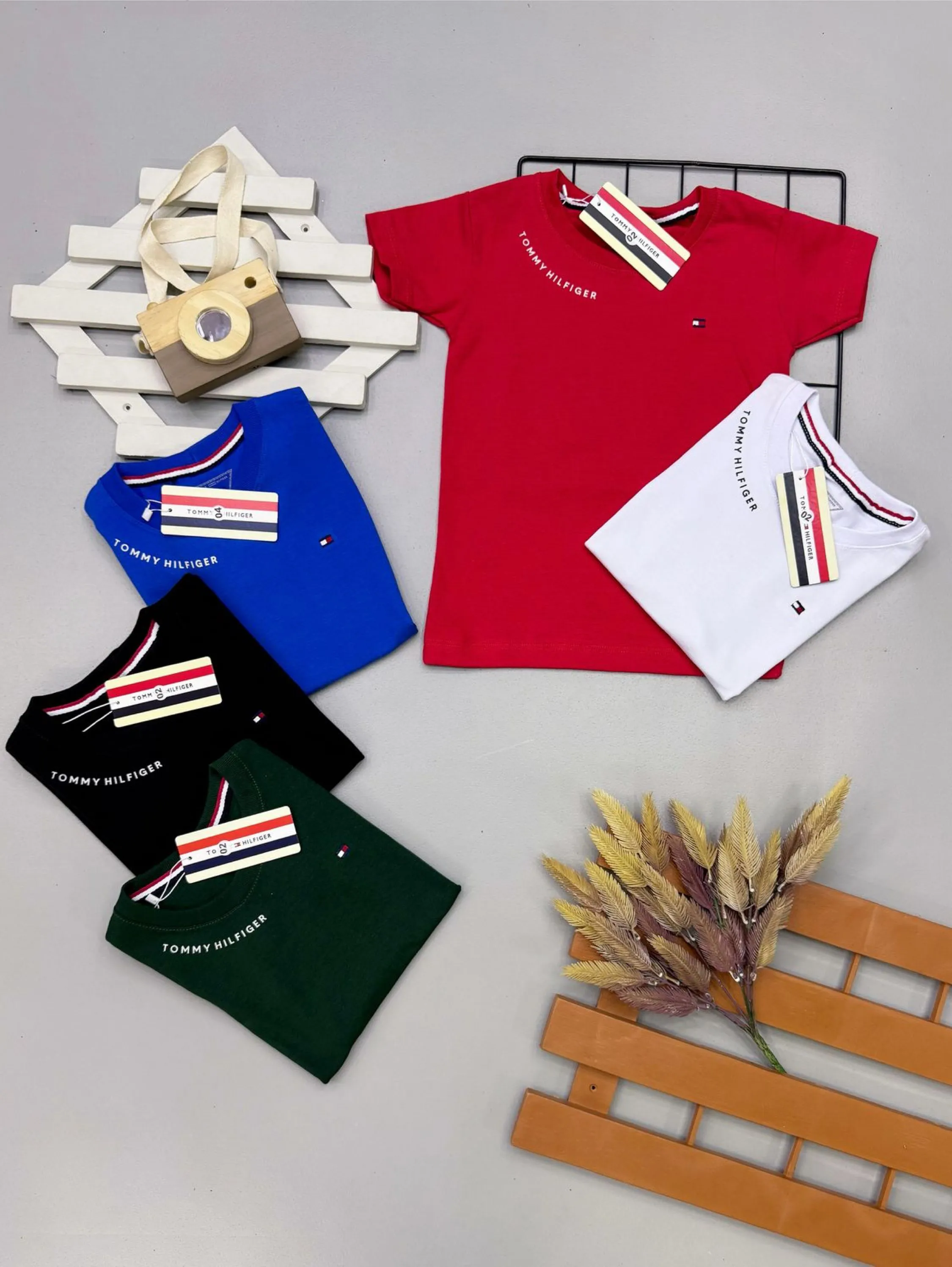 Camiseta Tommy infantil /juvenil malha peruana
