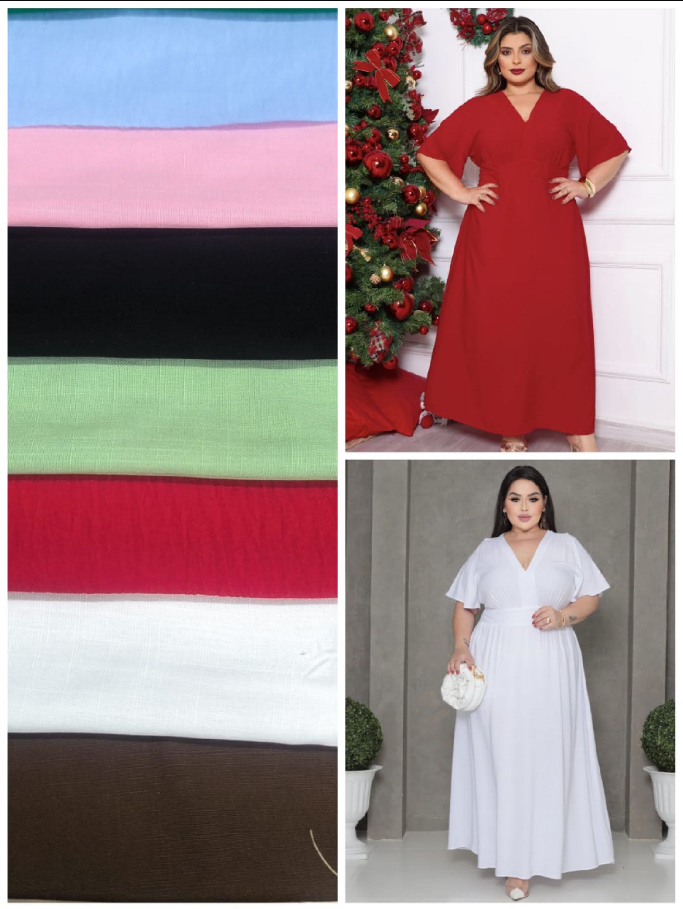 Vestido Anabella Plus longo com forro