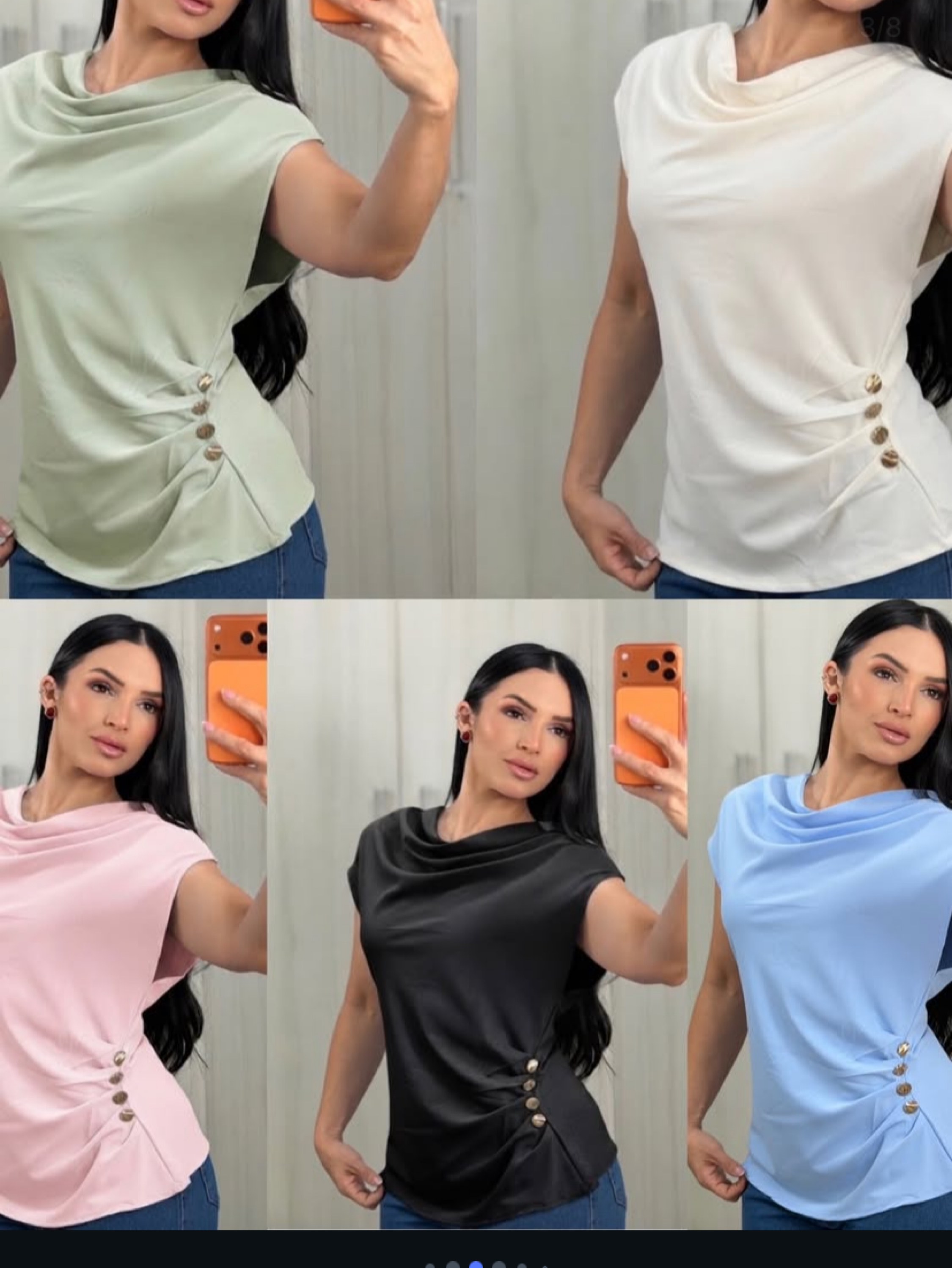 Blusa gola boba