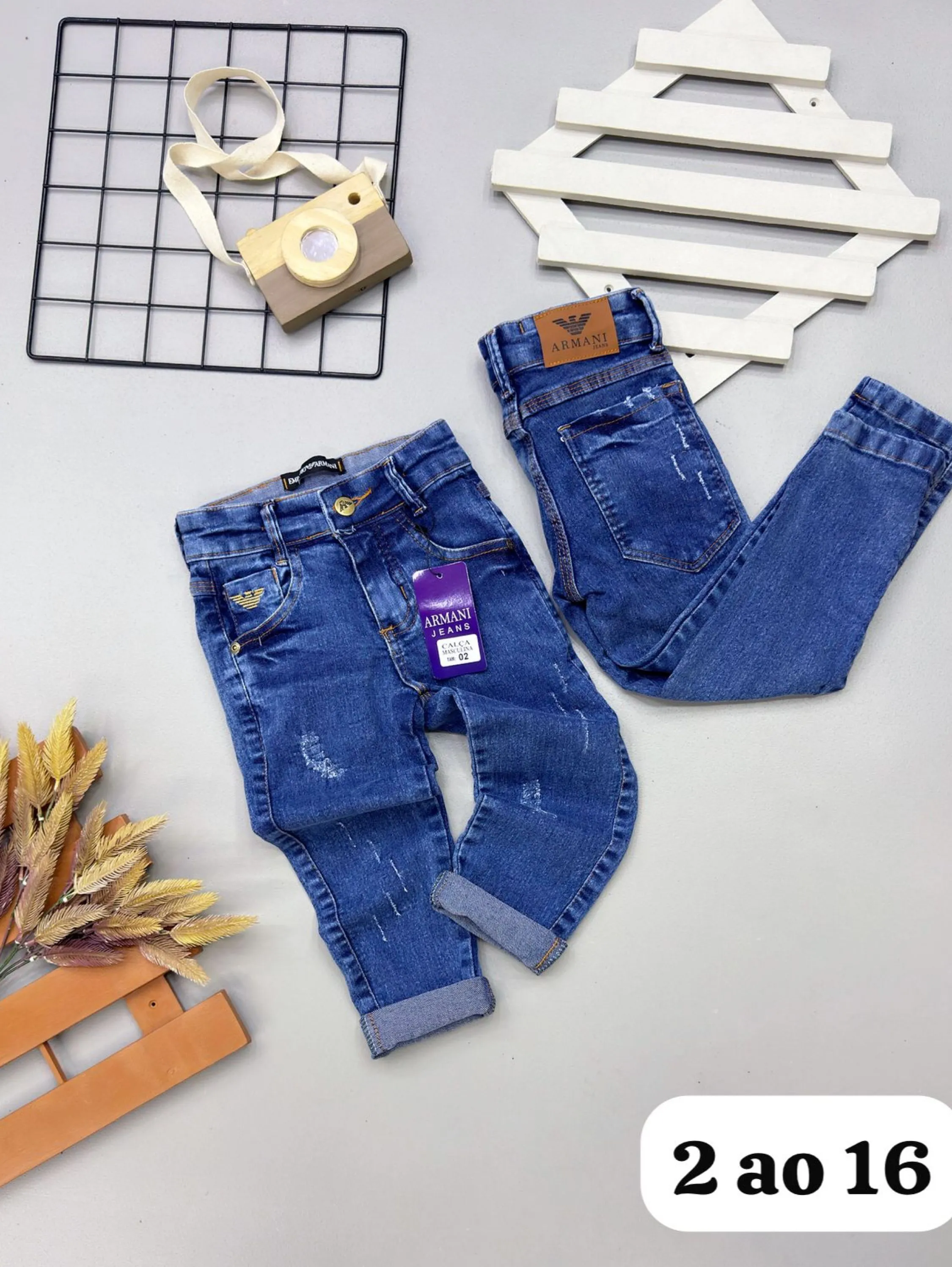 Calça Jeans Armany infantil /juvenil linha premium