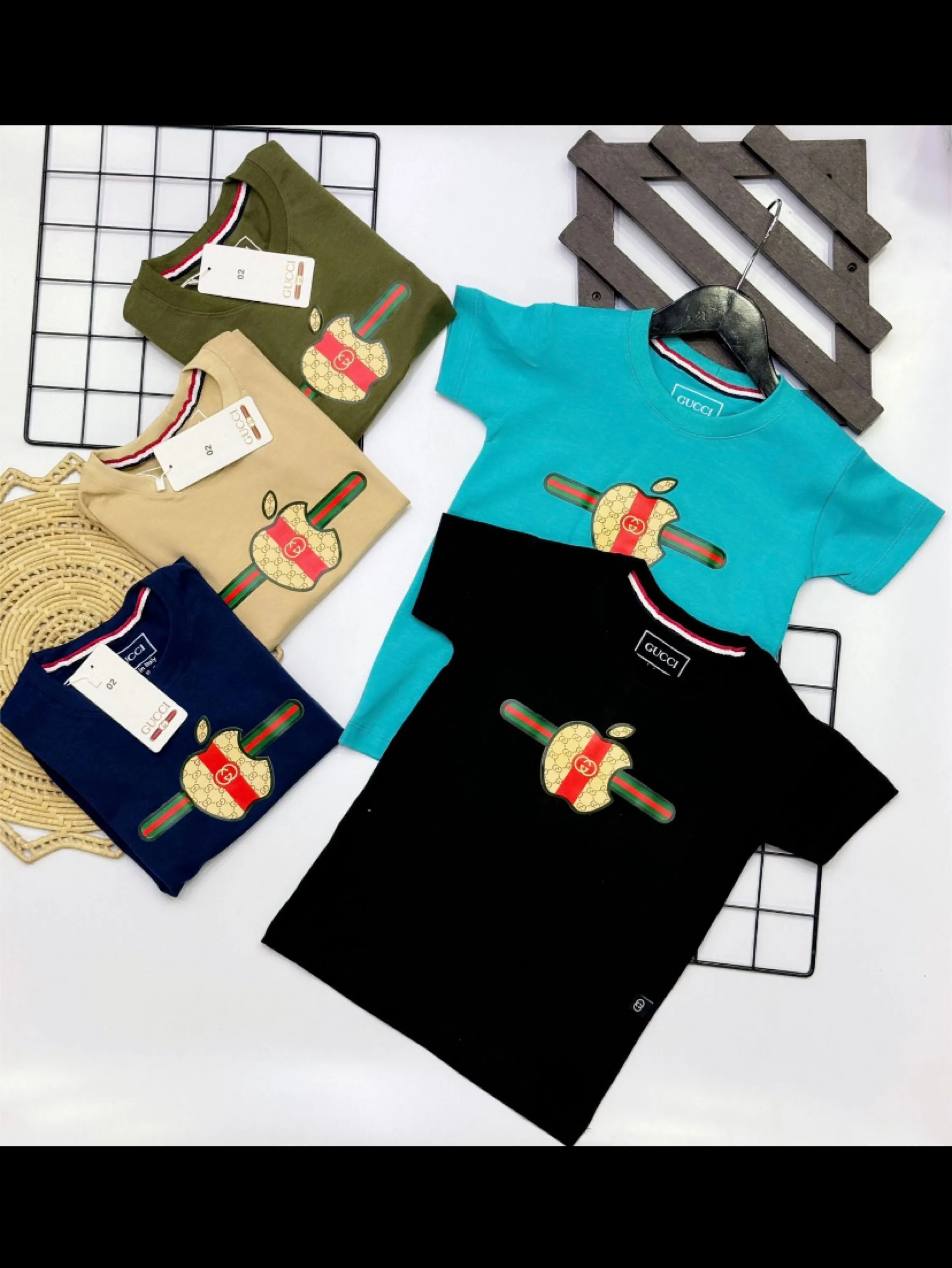 Camiseta Gucci infantil /juvenil malha peruana