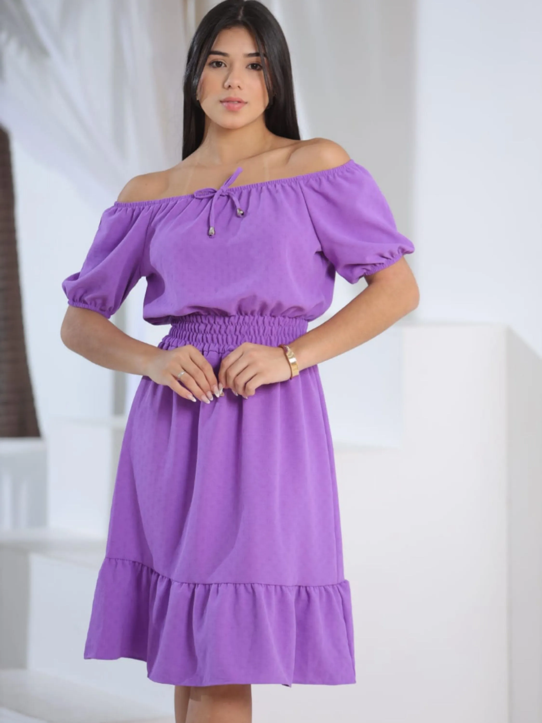 Vestido juvenil ciganinha