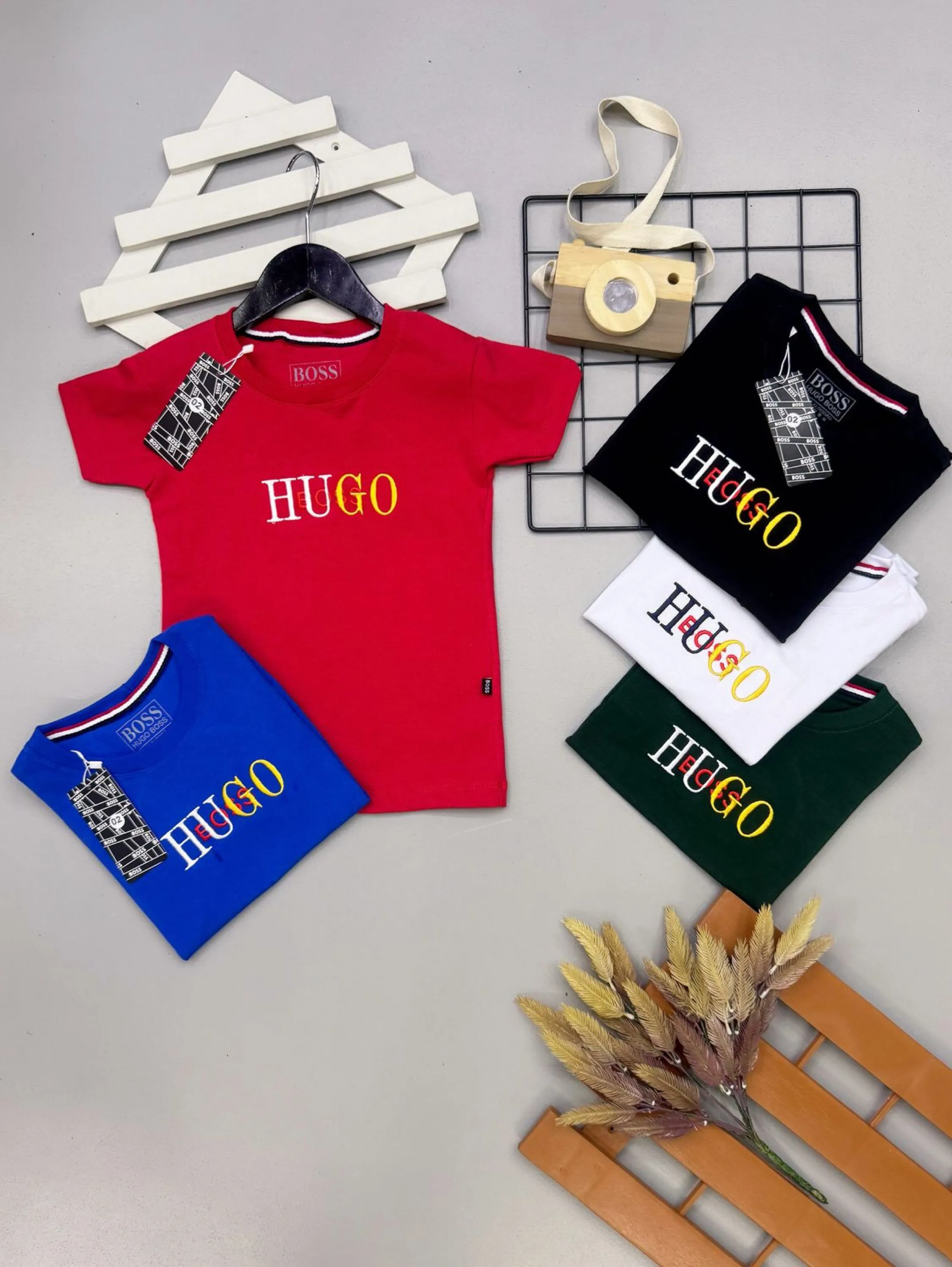 Camiseta Boss infantil/juvenil malha peruana