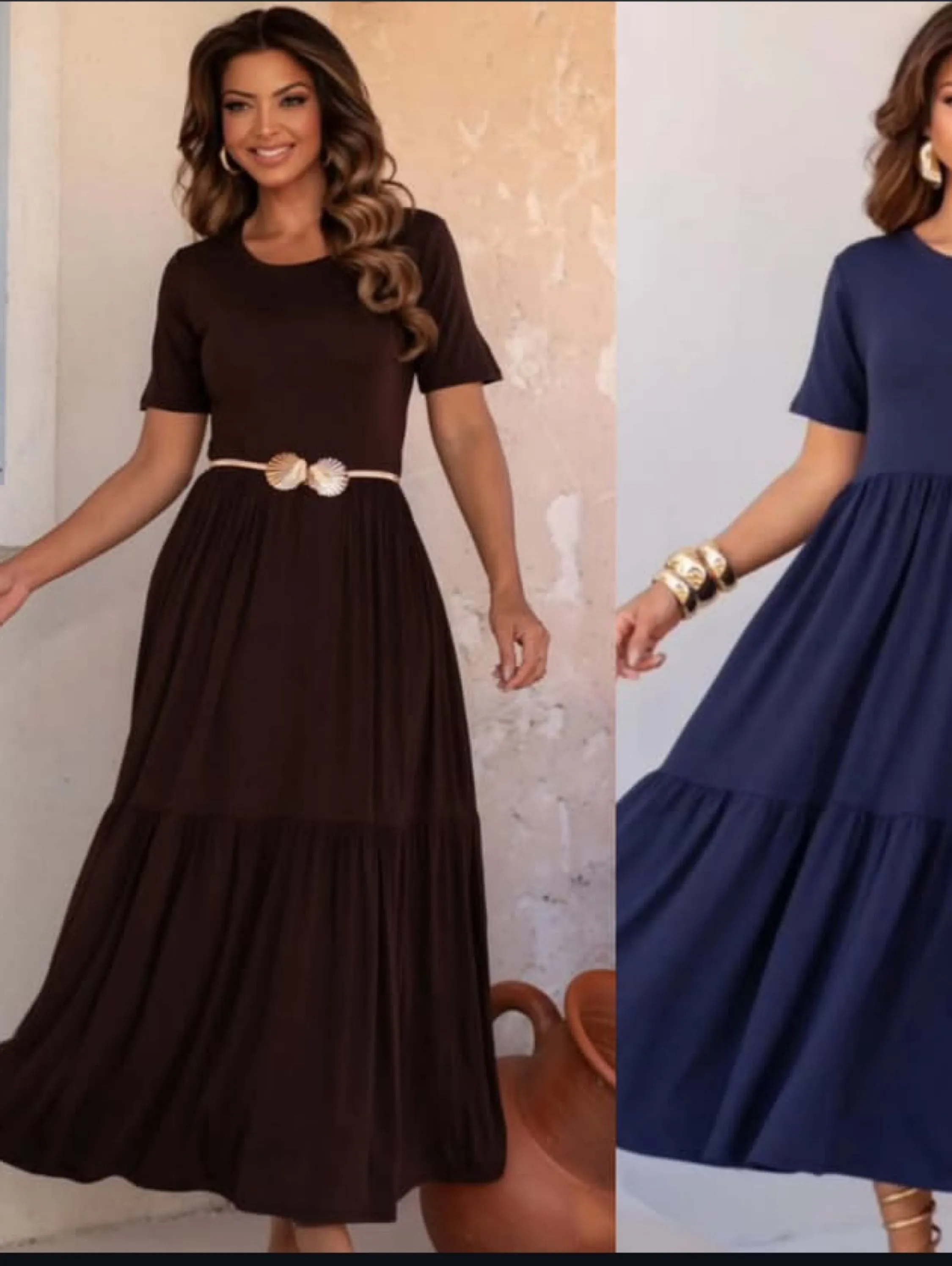 Vestido longo regata básico tecido viscolycra