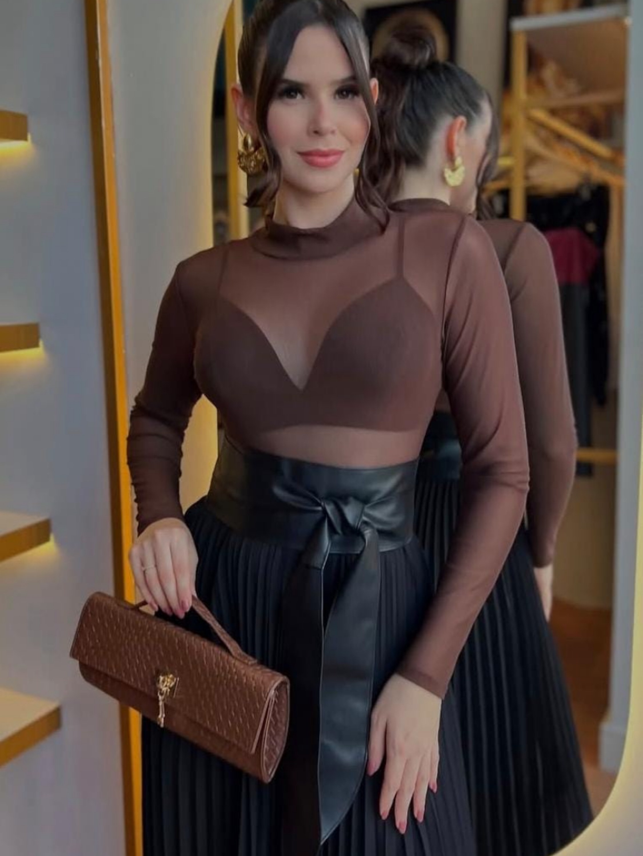 Kit 3 body manga longa