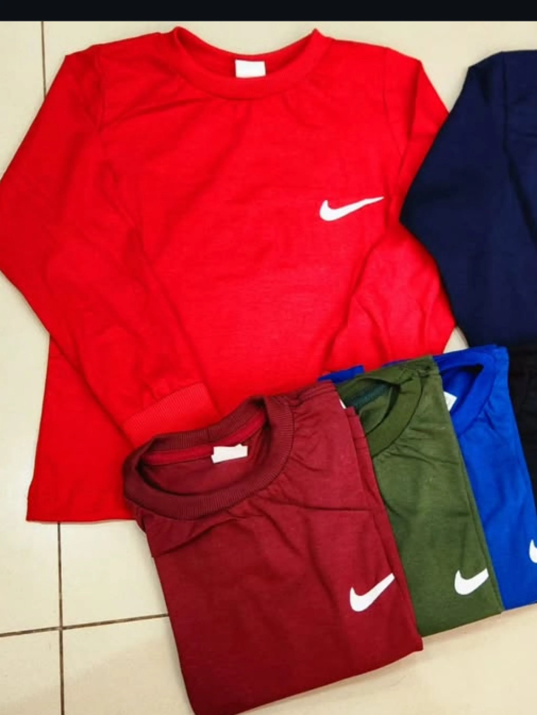 Camiseta manga longa Nike 100% algodão