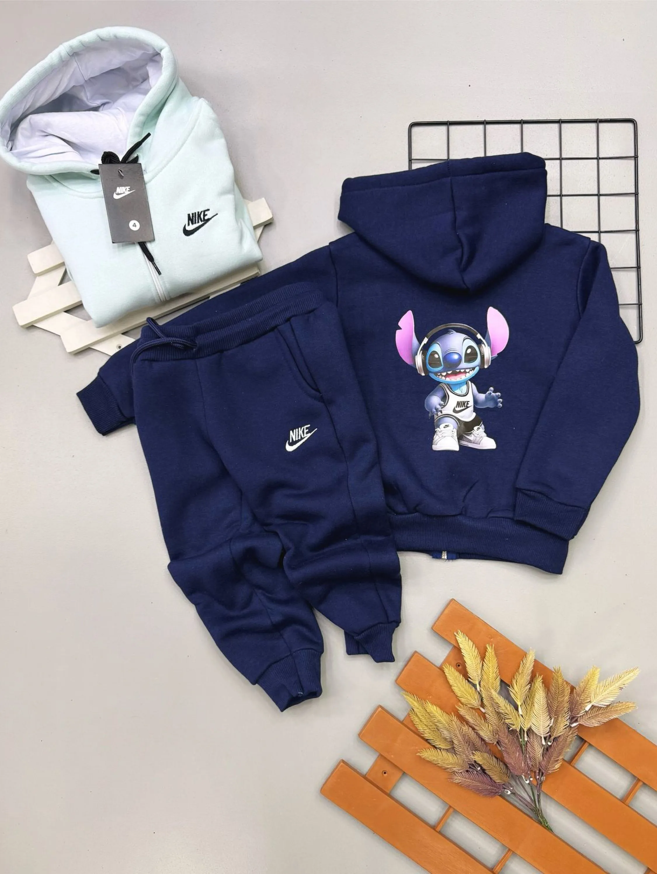 Conjunto de moletom nike 3 cabos infantil/juvenil