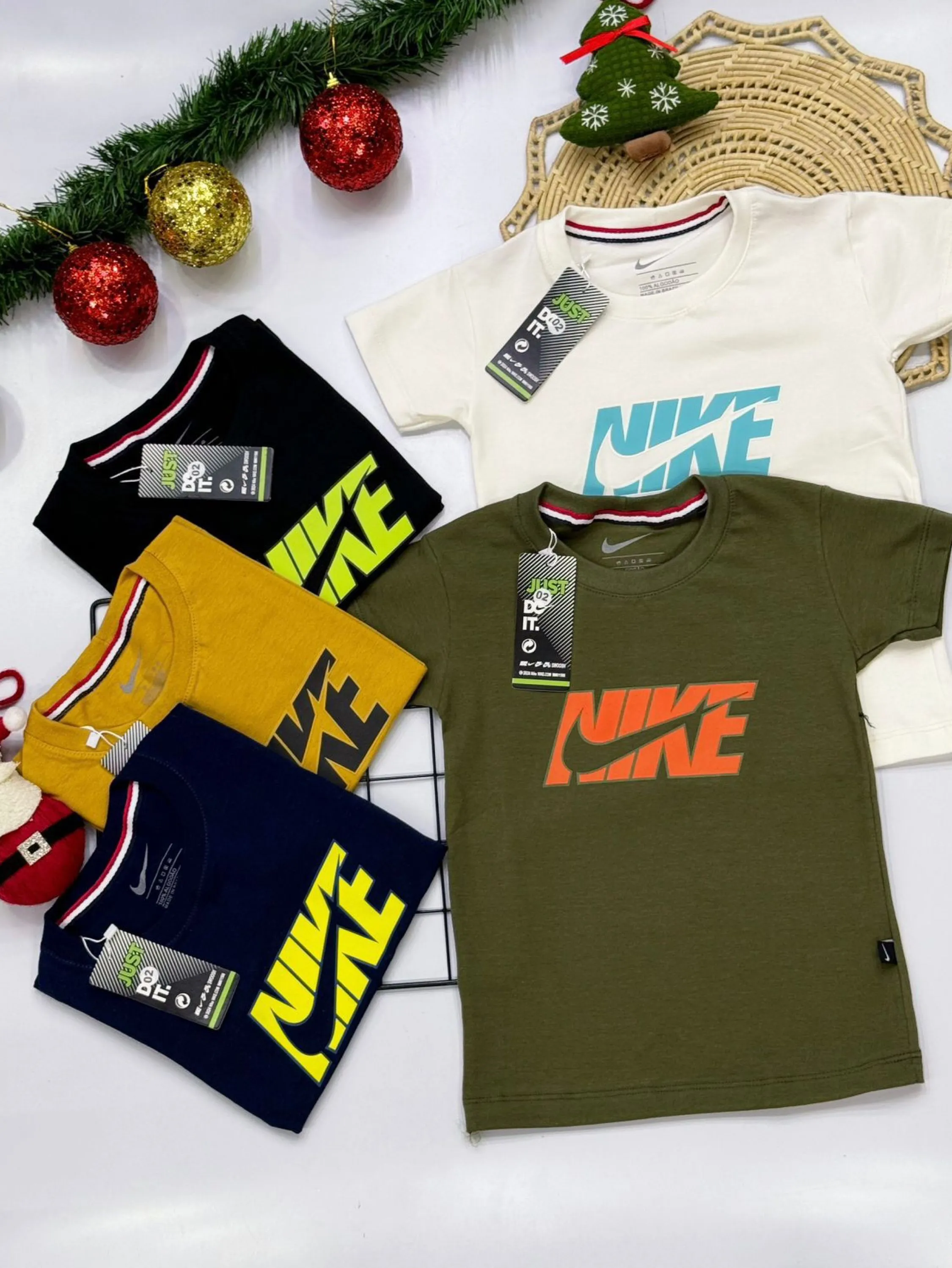 Camiseta Nike infantil/juvenil malha peruana