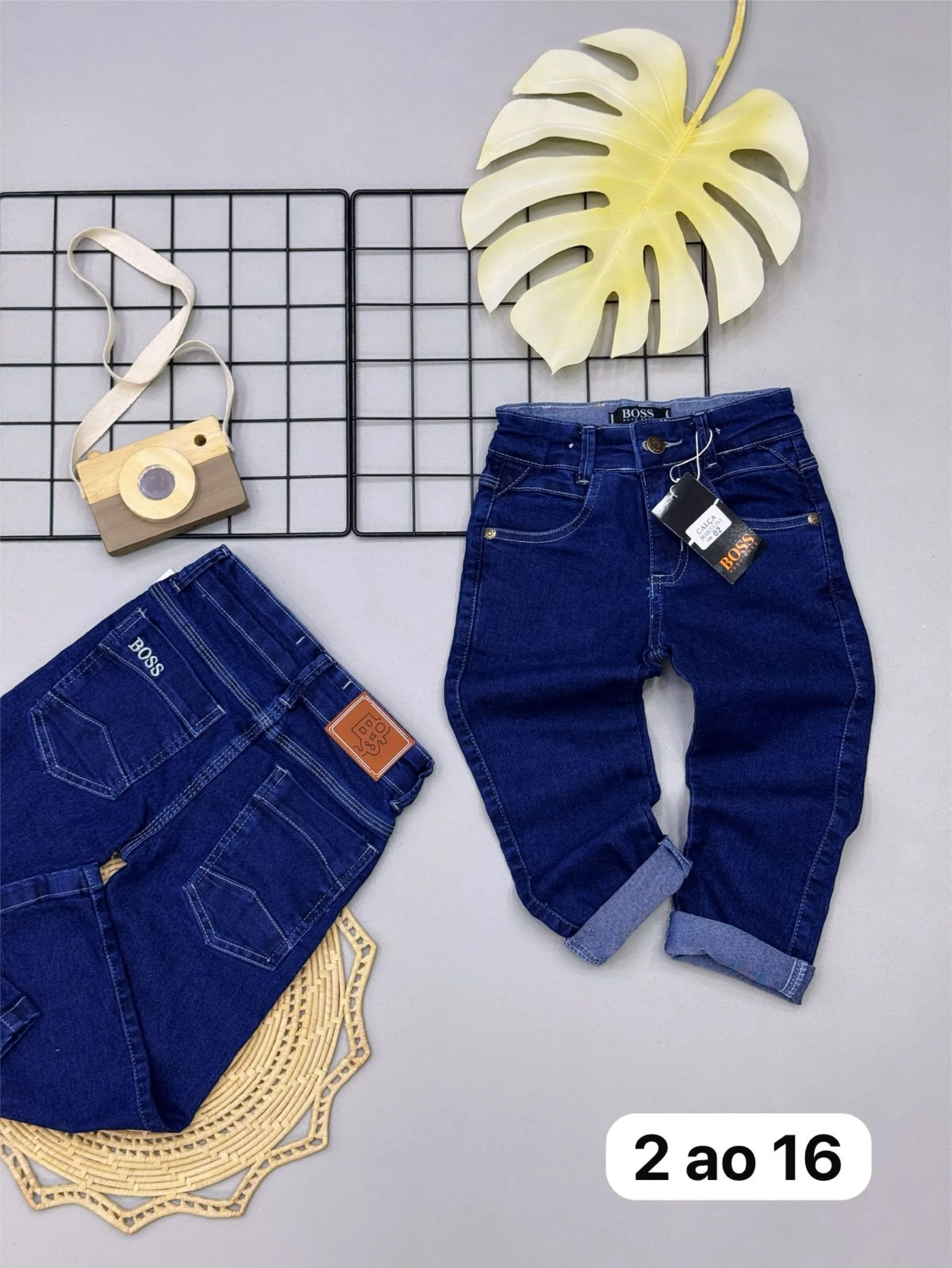 Calça jeans Boss infantil/infantil