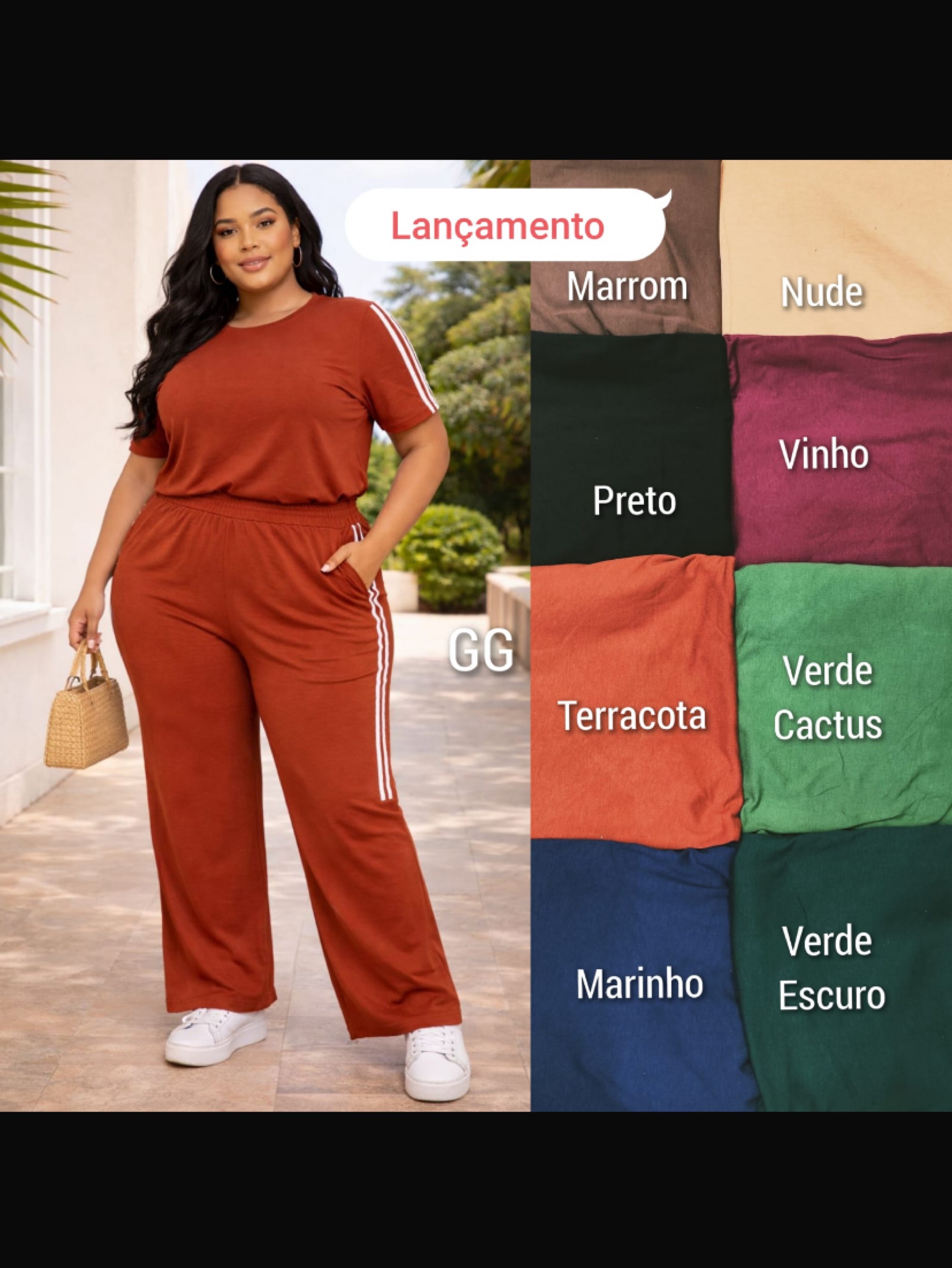Conjunto Moletinho Plus size