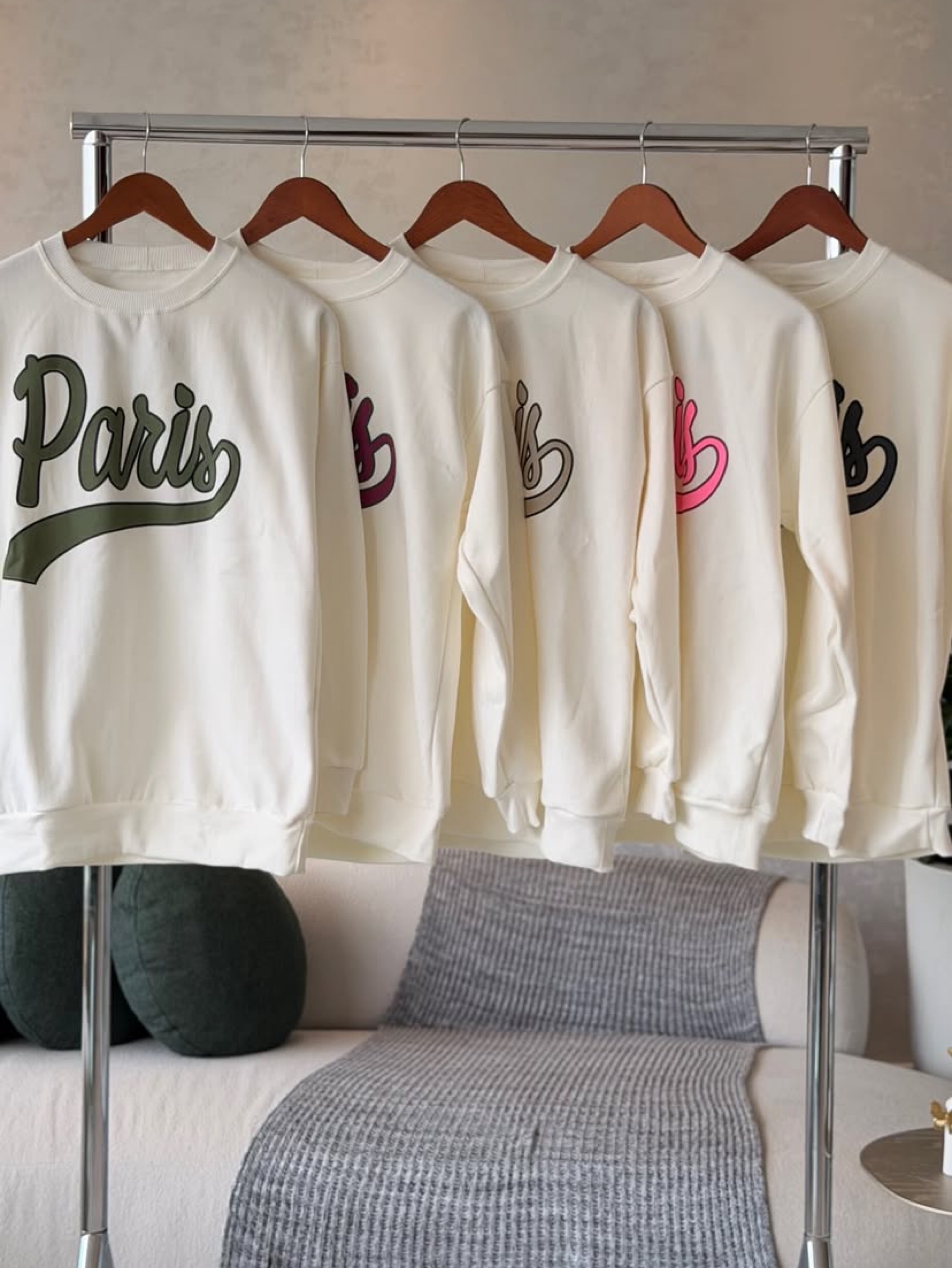 Blusa de moletom Paris flanelada